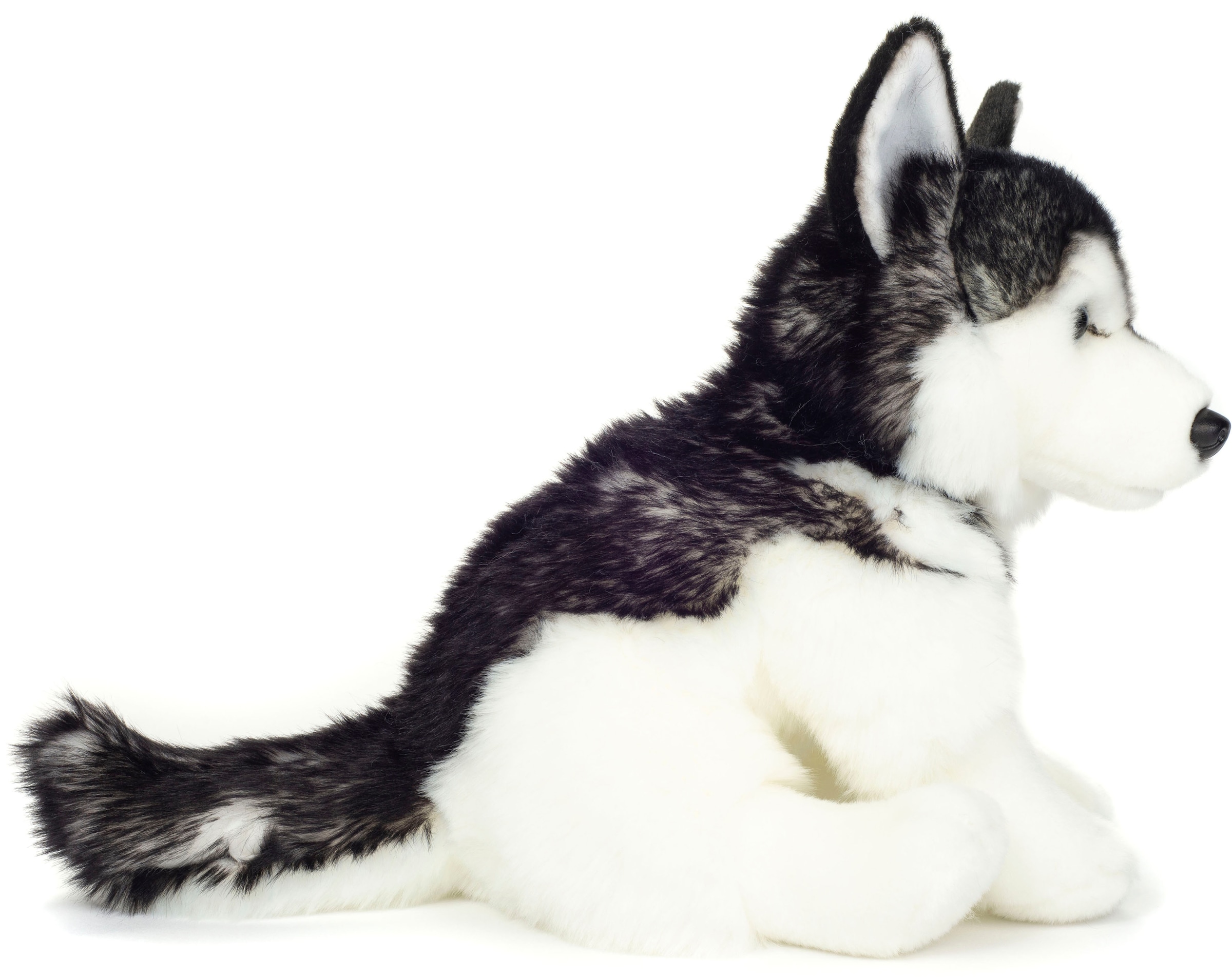 Teddy Hermann® Kuscheltier »Husky 30 cm, schwarz/weiß«, zum Teil aus recyceltem Material