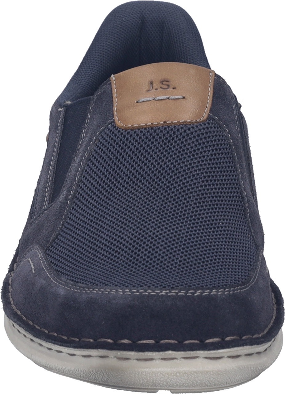 Slipper JOSEF SEIBEL "New Anvers 25, nachtblau-kombi", Herren, Gr. 45, blau (nachtblau, kombi), Obermaterial: 80% Rindsleder Leather cow. 20% Textilmaterial TEXMAT., Schuhe Slipper 3