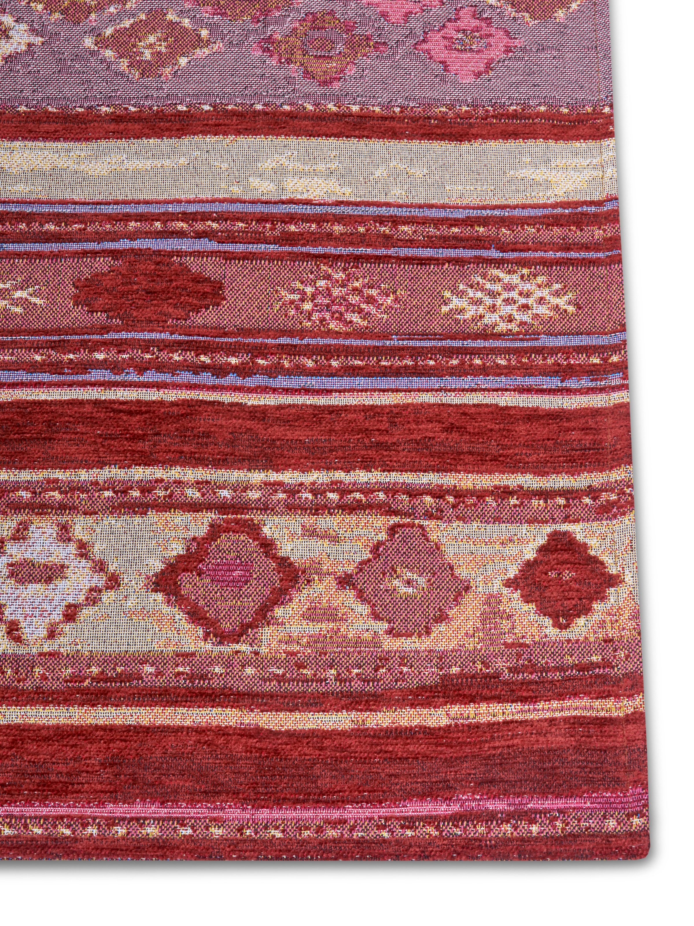 HANSE Home Teppich »Yara«, rechteckig, 5 mm Höhe, Flachgewebe robust, Anti-Slip, Boho Design, moderne Farben