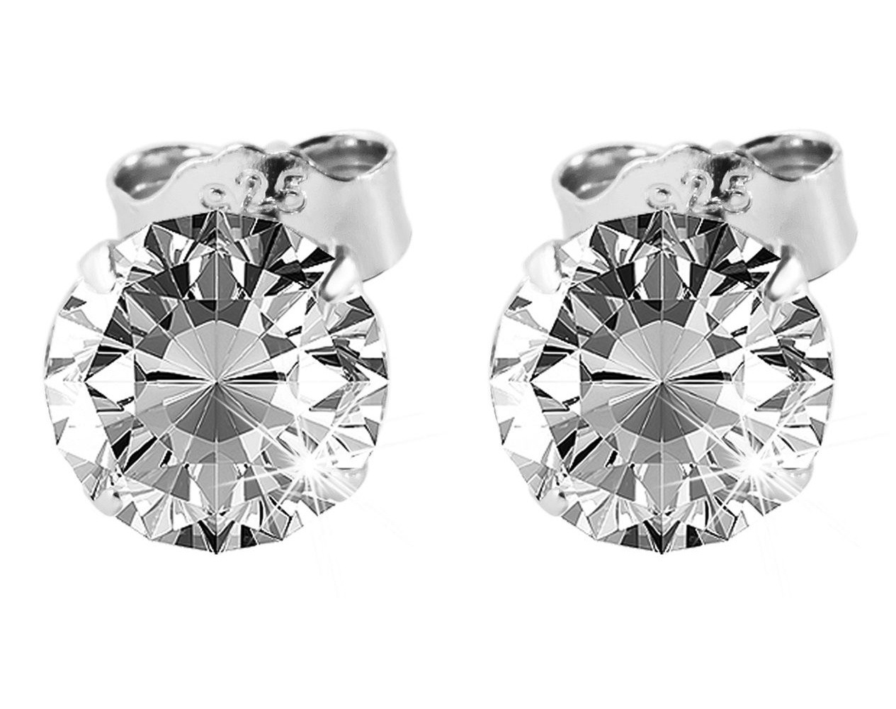 Adelia´s Paar Ohrhänger »Ohrringe – Ohrstecker aus 925 Silber mit Zirkonia« Schöne Geschenkidee zum Jubiläum