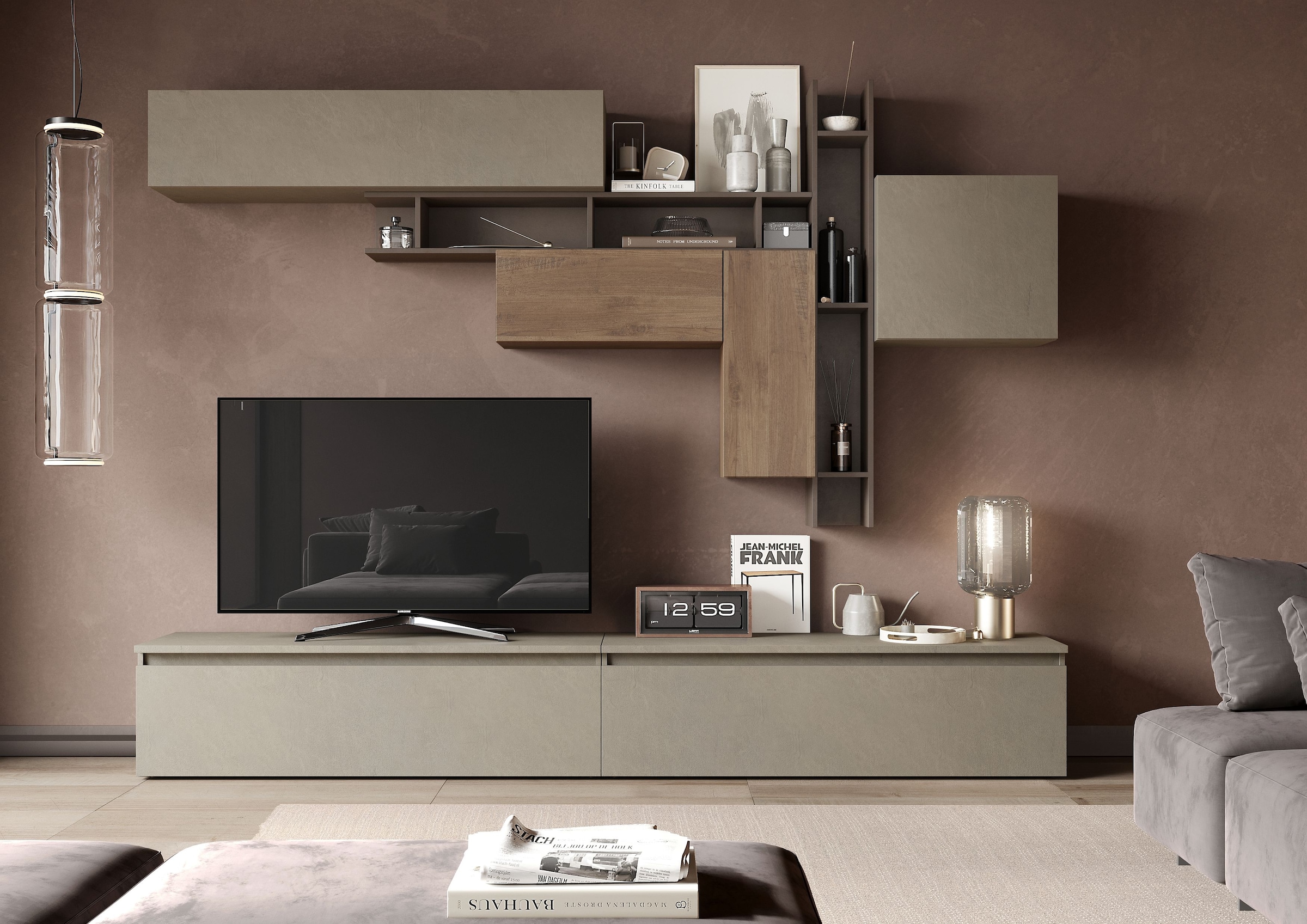 INOSIGN Wohnwand "INFINITY, 8tlg. Breite 276 cm, Höhe variabel, Schrankwand günstig online kaufen