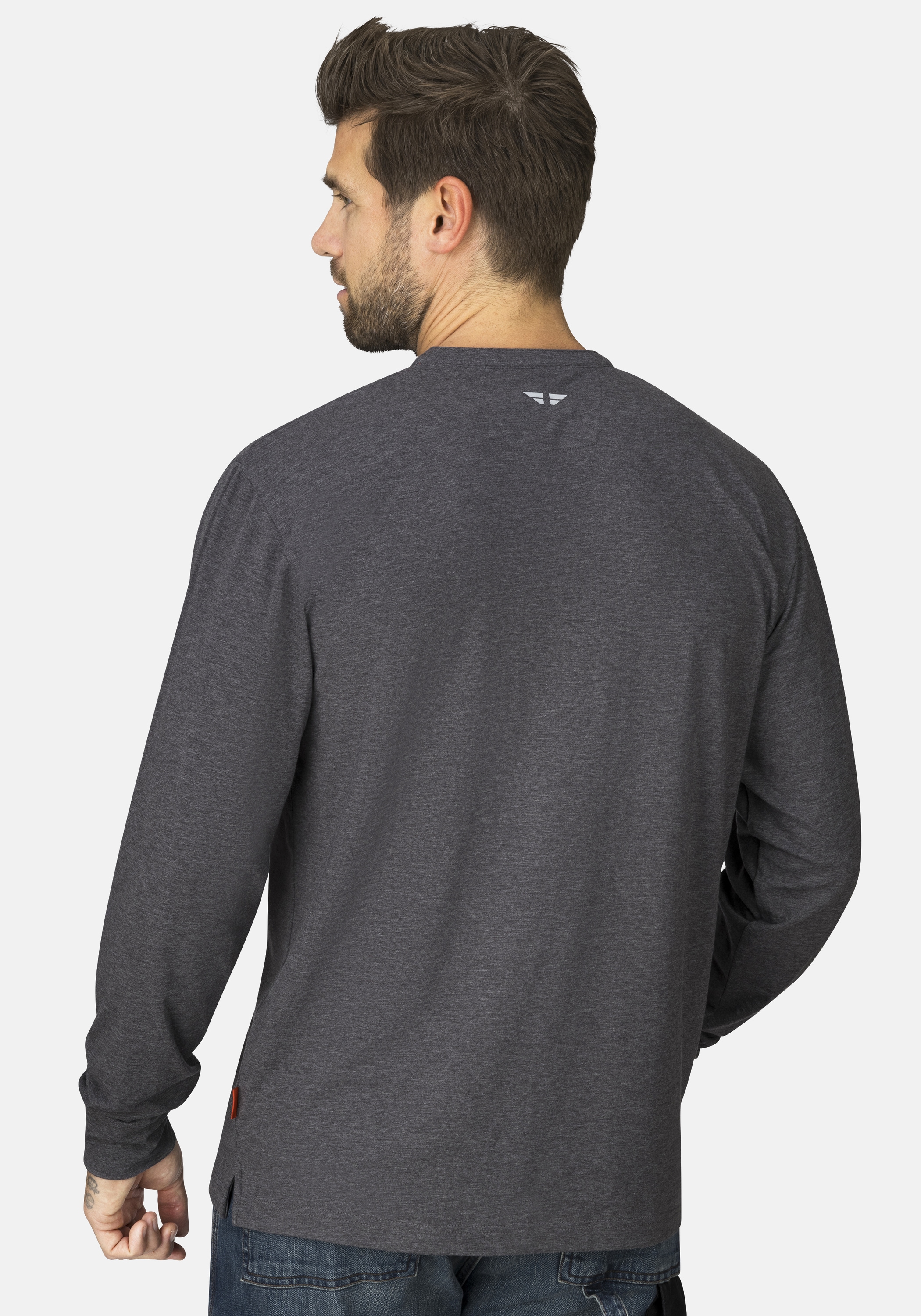 HERO by John Medoox Businessshirt »Workwear Longsleeve Henley-Shirt«, Longsleeve Henley-Shirt Funktionsqualitätfür Herren