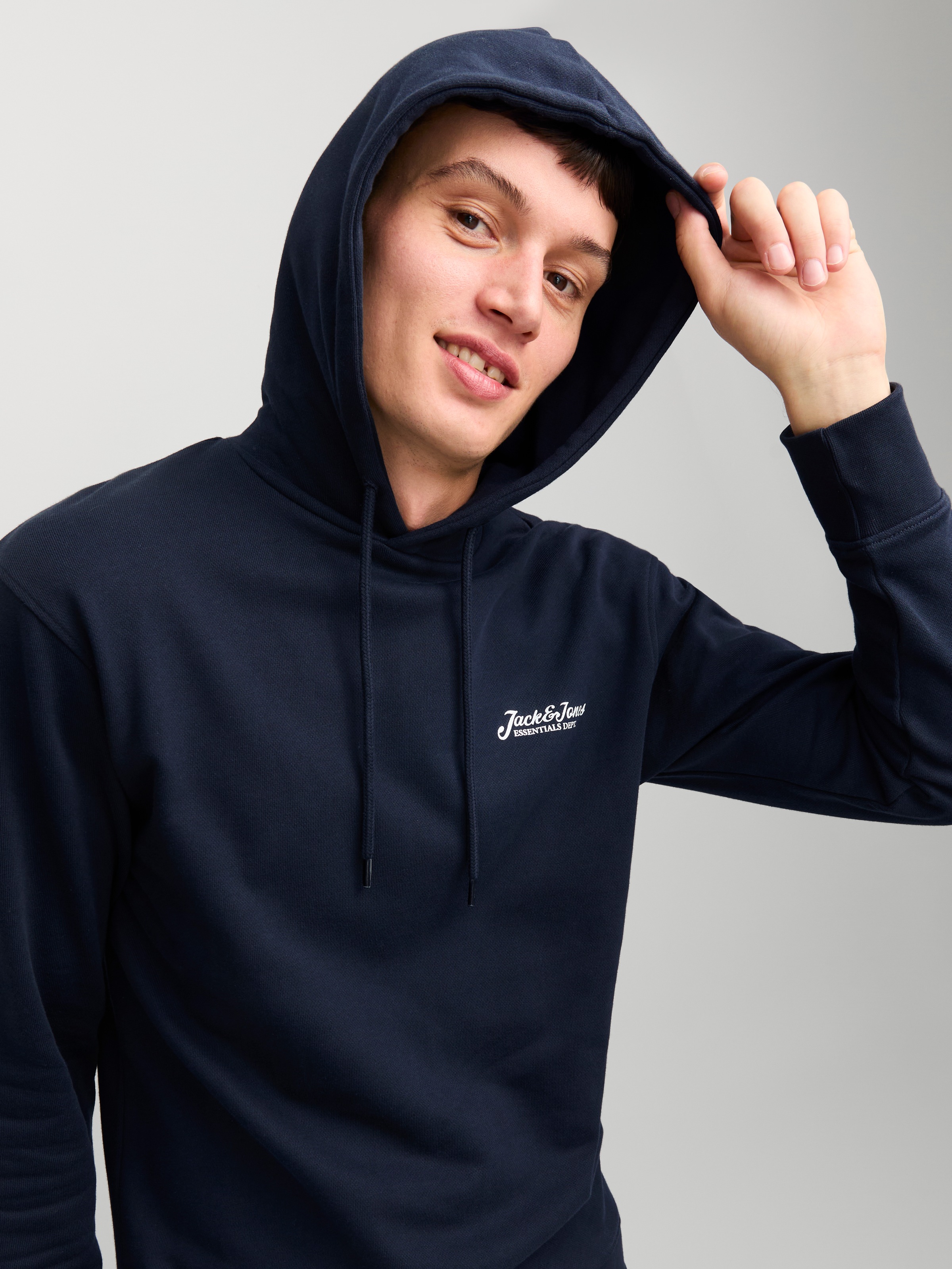 Jack & Jones Kapuzensweatshirt "JJBEAU – Sweater mit Logodruck, Slim Fit un günstig online kaufen