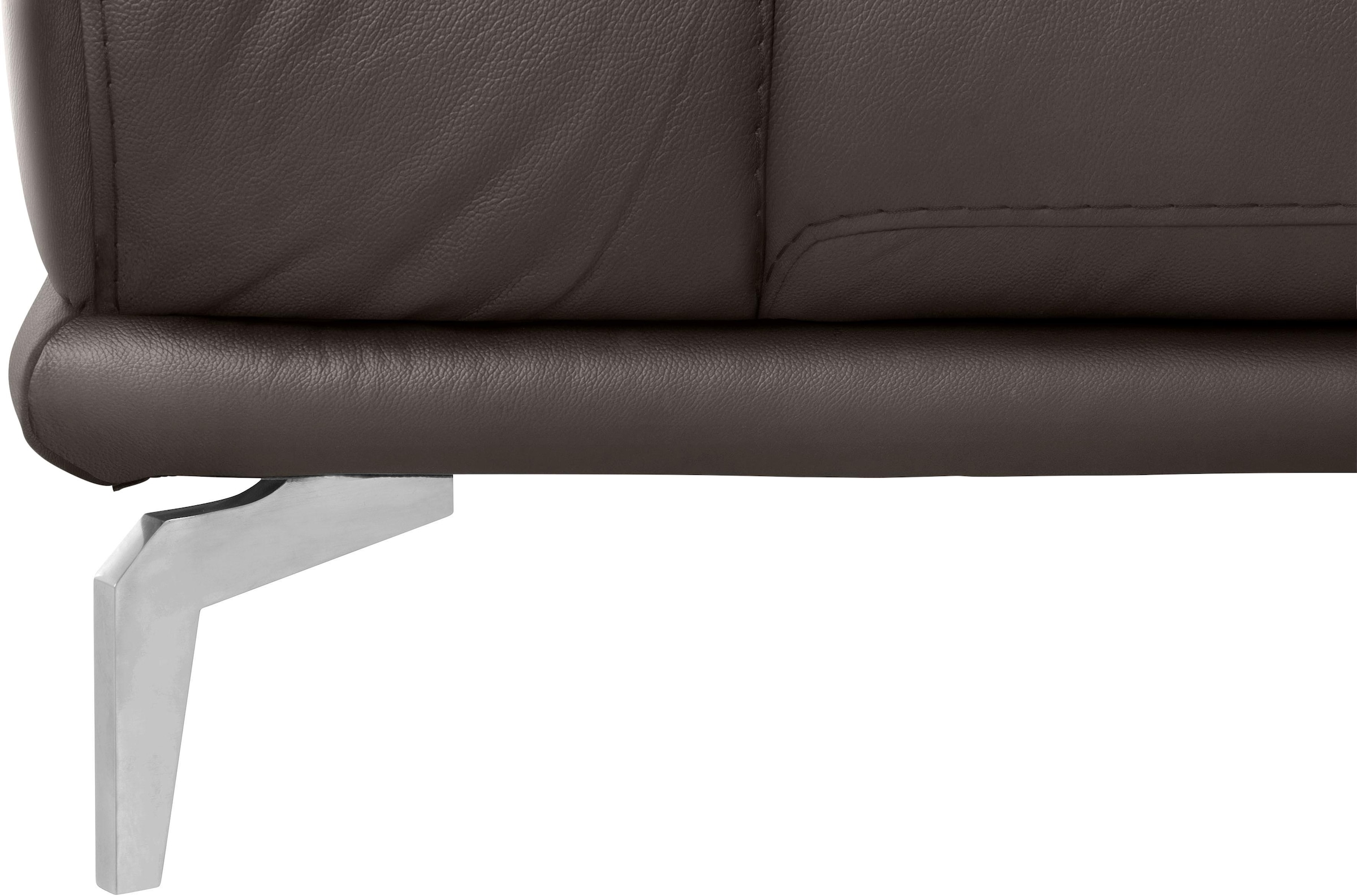 W.SCHILLIG 2,5-Sitzer »montanaa Design Sofa mit erstklassigem Sitzkomfort, Federkern« mit Metallfüßen in Silber matt, Breite 212 cm