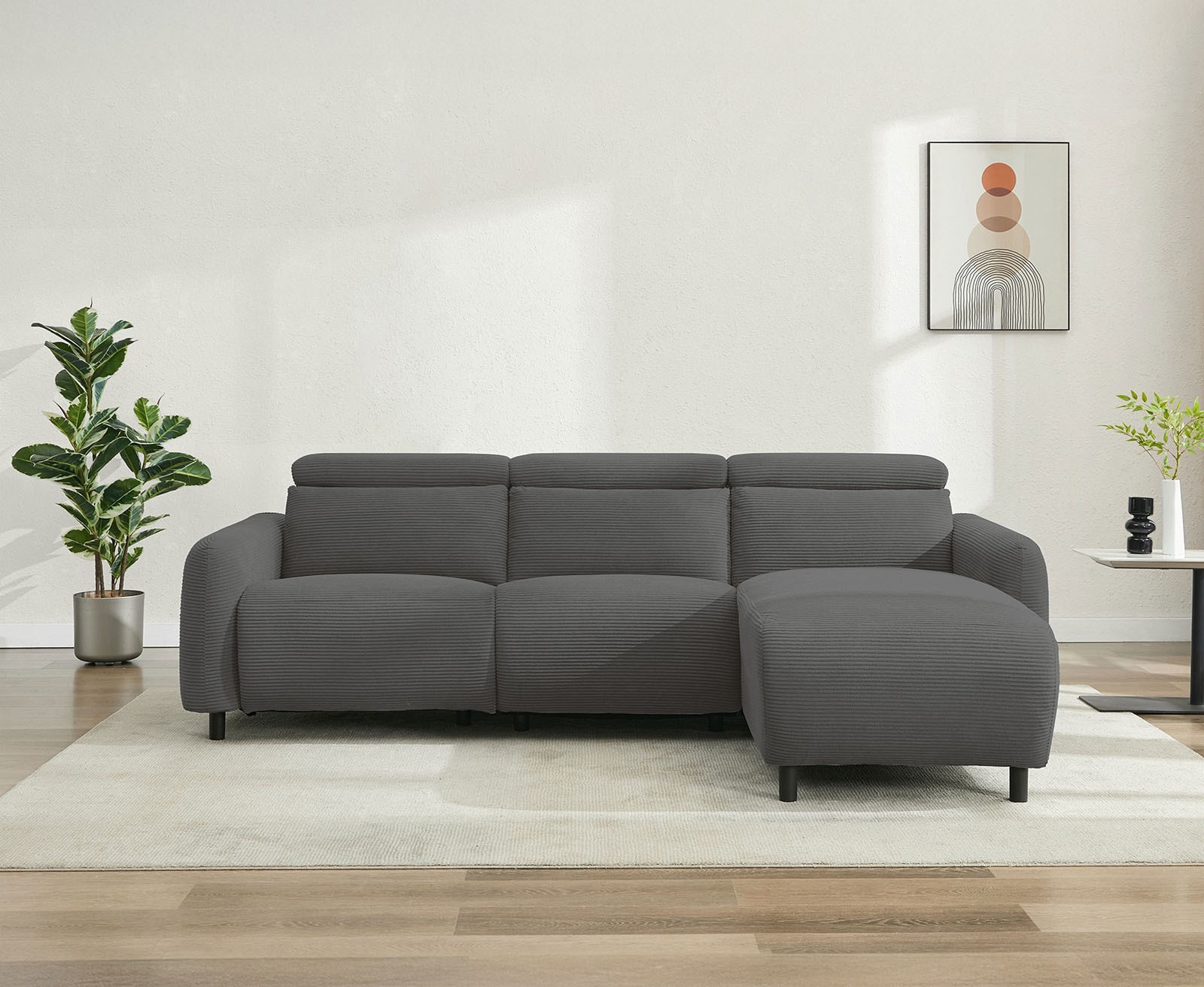 OTTO home Ecksofa "SKAANE in Cord, L-Form, 274 cm, manuelle u. elektrische günstig online kaufen