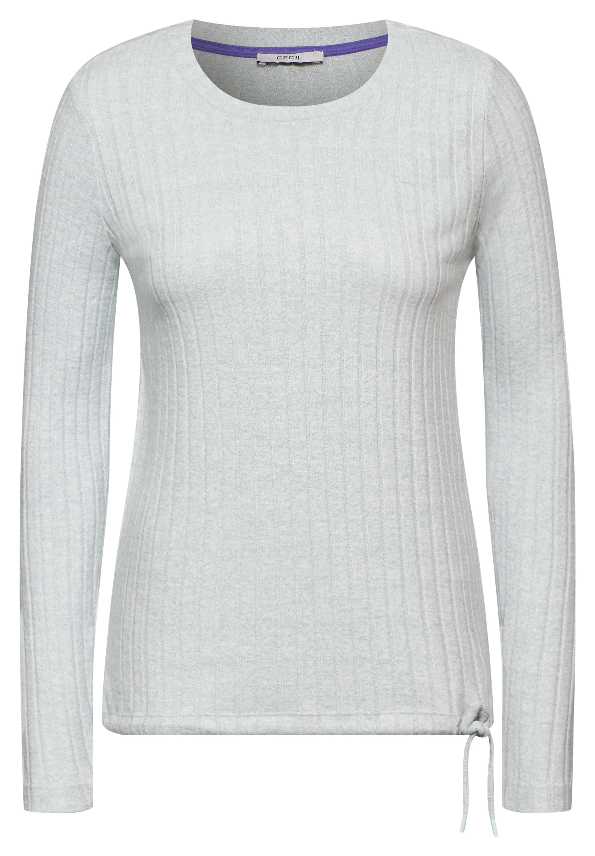 Cecil Langarmshirt, mit Materialmix