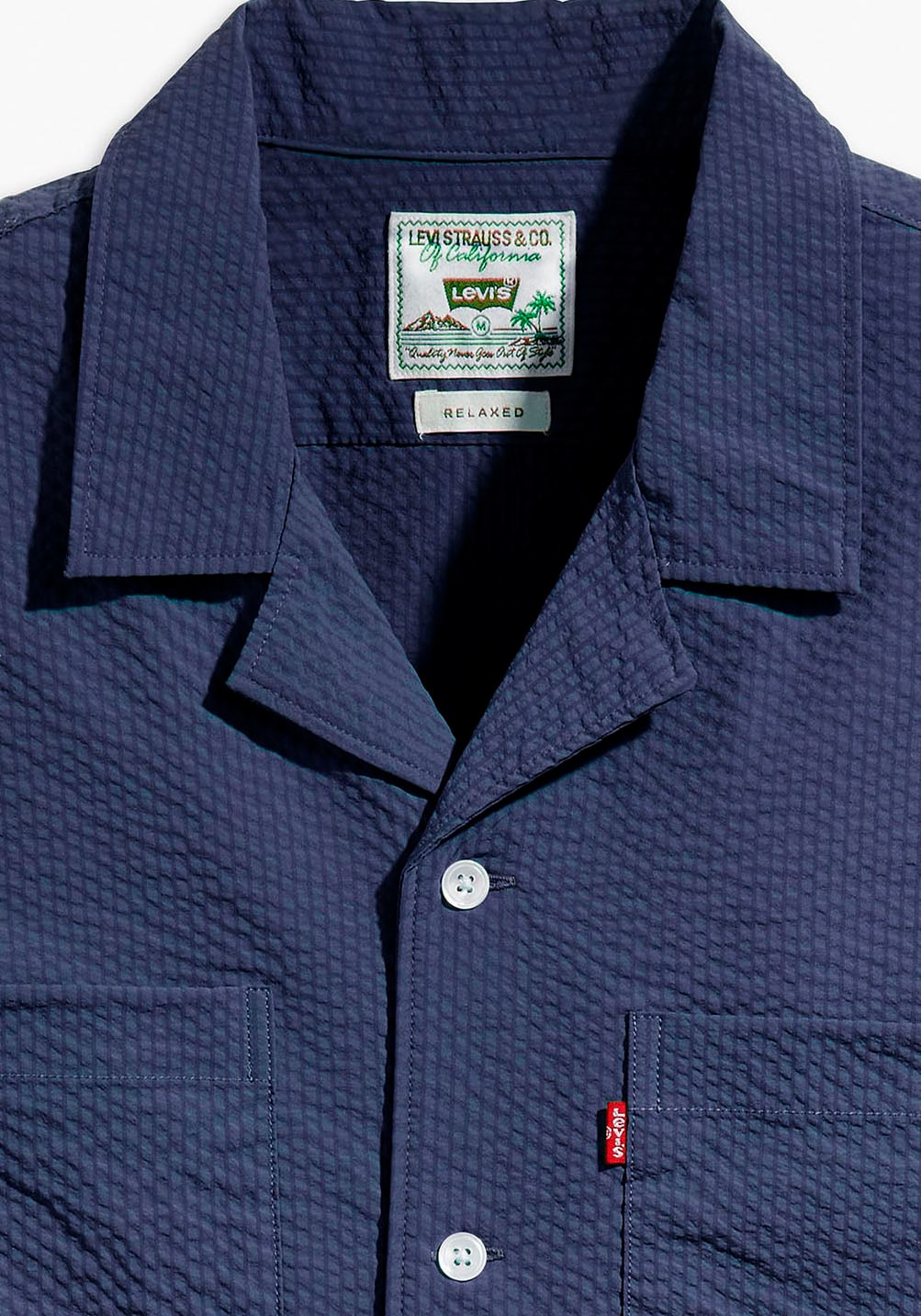 Levi's® Kurzarmhemd »THE STANDARD CAMP SHIRT BLUES«