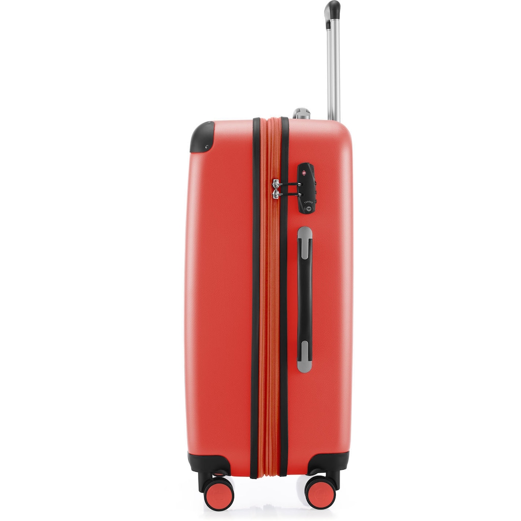 Hauptstadtkoffer Hartschalen-Trolley »Spree, 65 cm, korall«, 4 Rollen