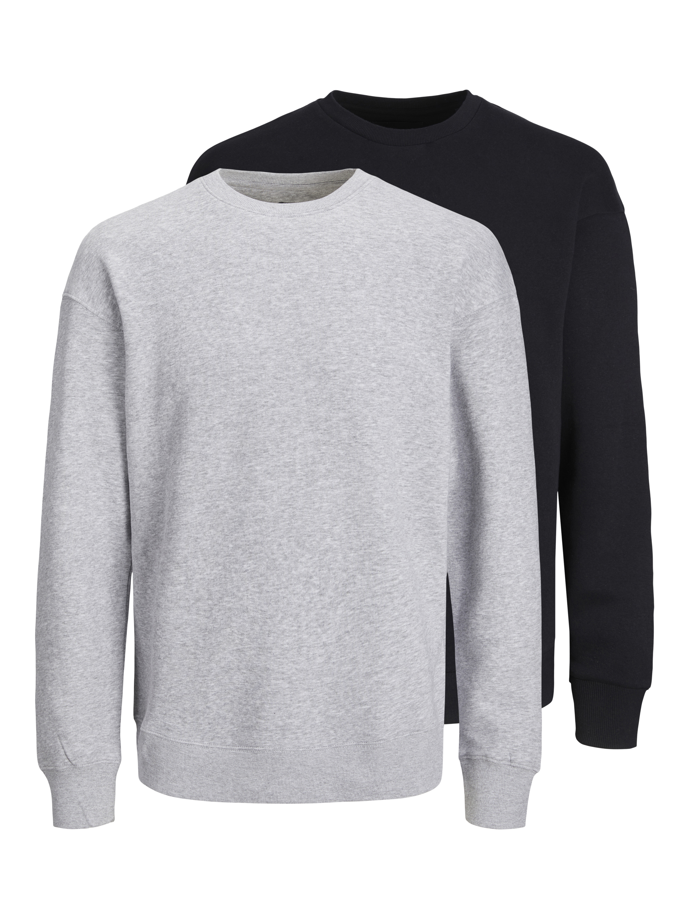 Jack & Jones "JJEBRADLEY SWEAT CREW 2PK MP", Materialmix, relaxed fit