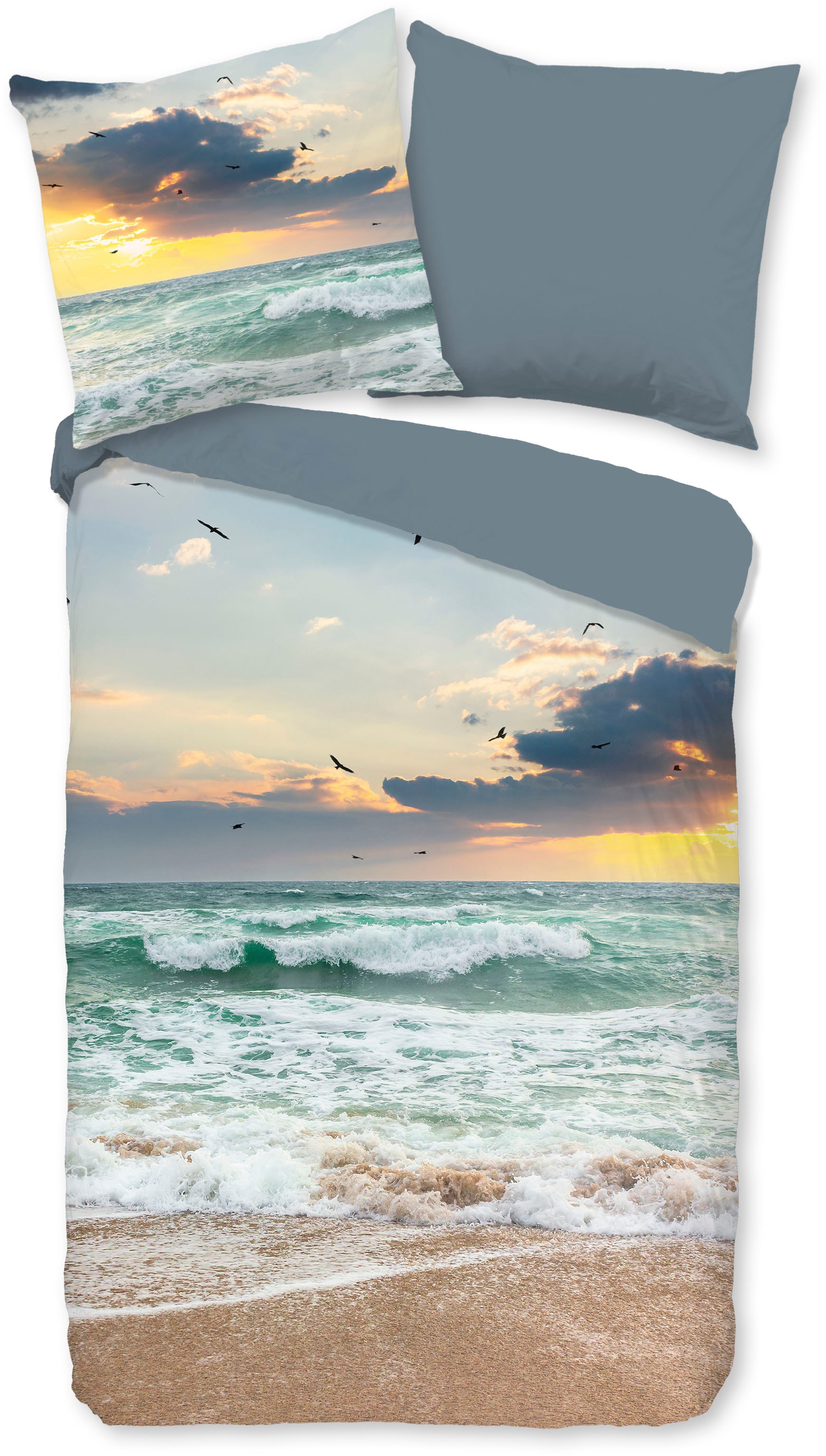 PURE luxury collection Wendebettwäsche "Samui" 3 Stk. Mikrofaser, Pflegelei günstig online kaufen