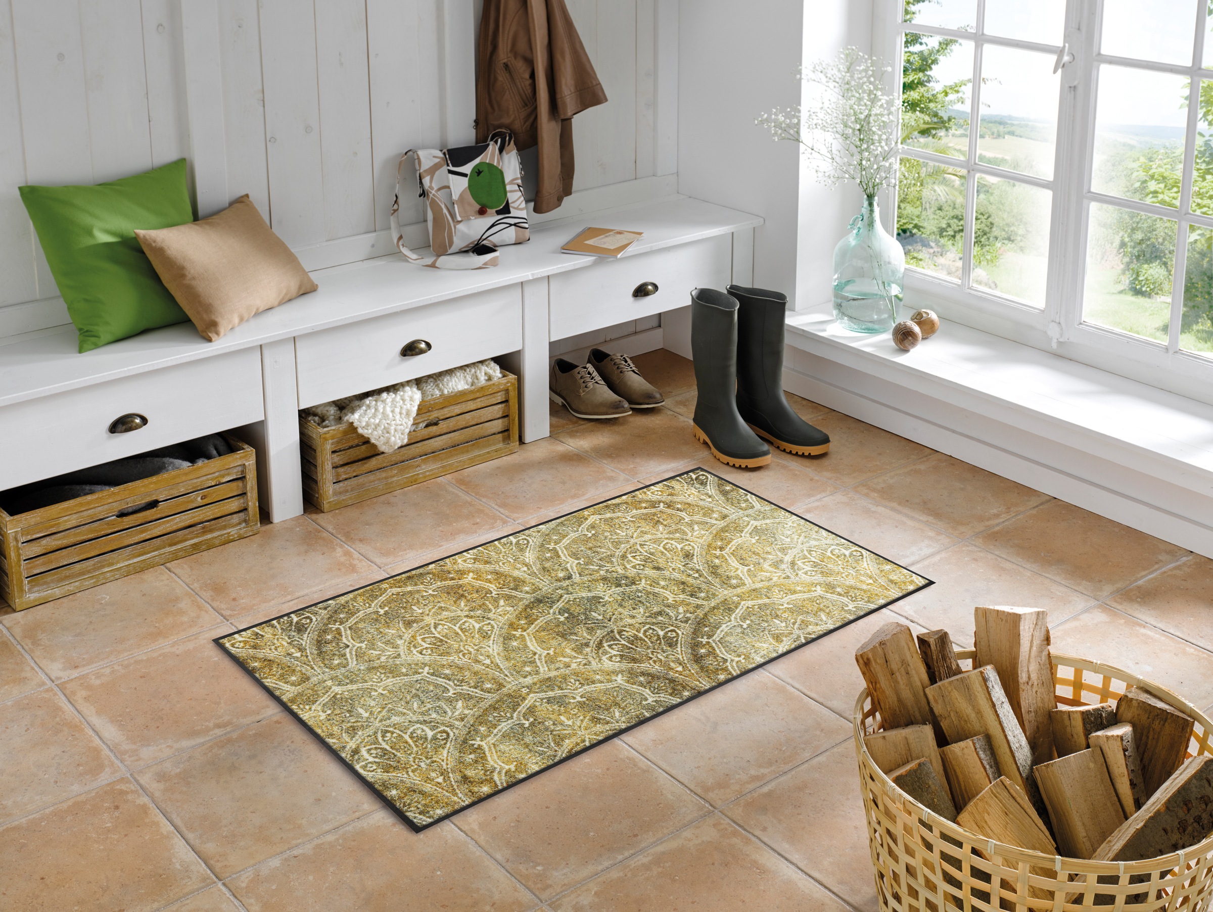 wash+dry by Kleen-Tex Läufer »Filigree« rechteckig 7 mm Höhe