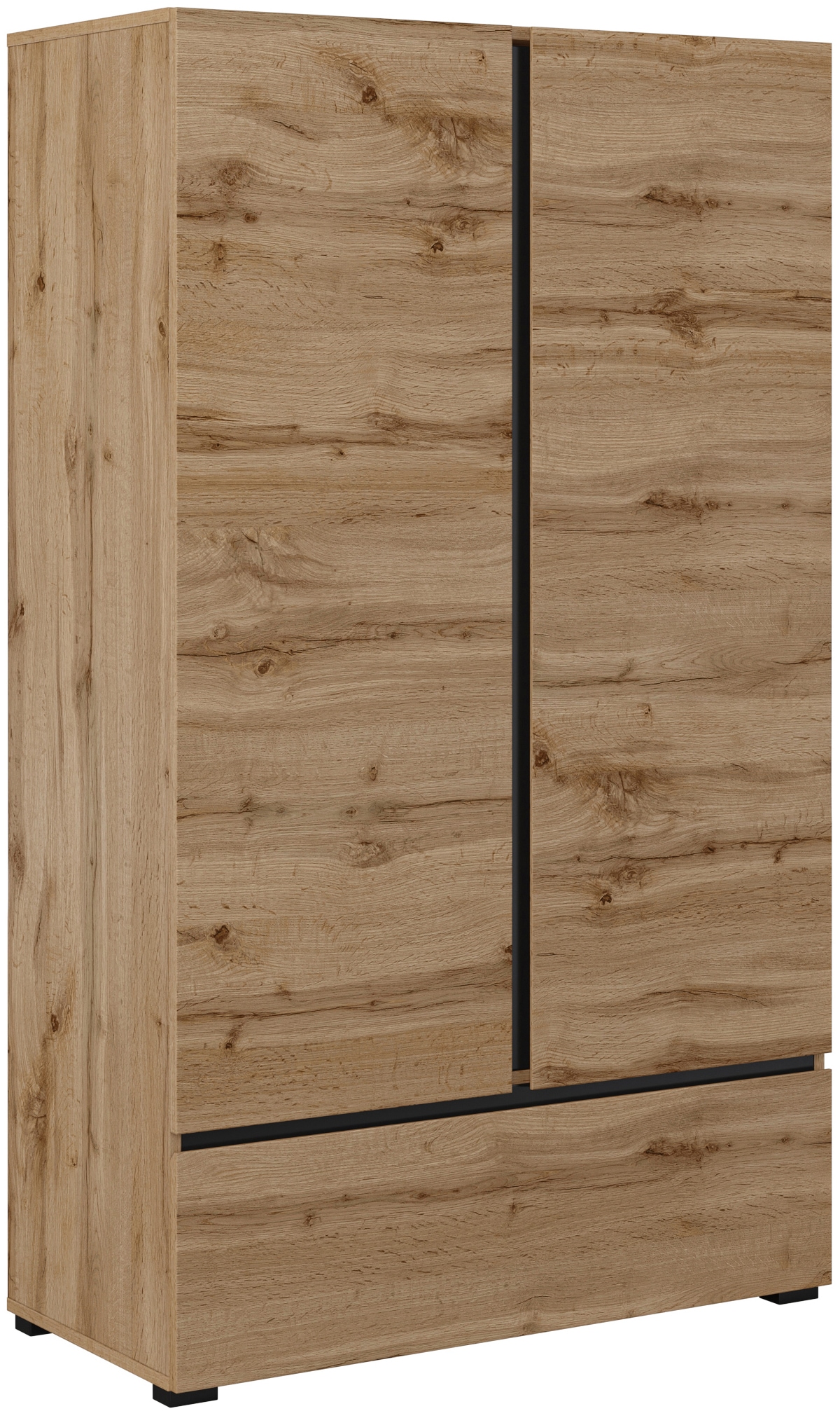 Home affaire Wäscheschrank "Cross, moderner griffloser Kleiderschrank", Meh günstig online kaufen