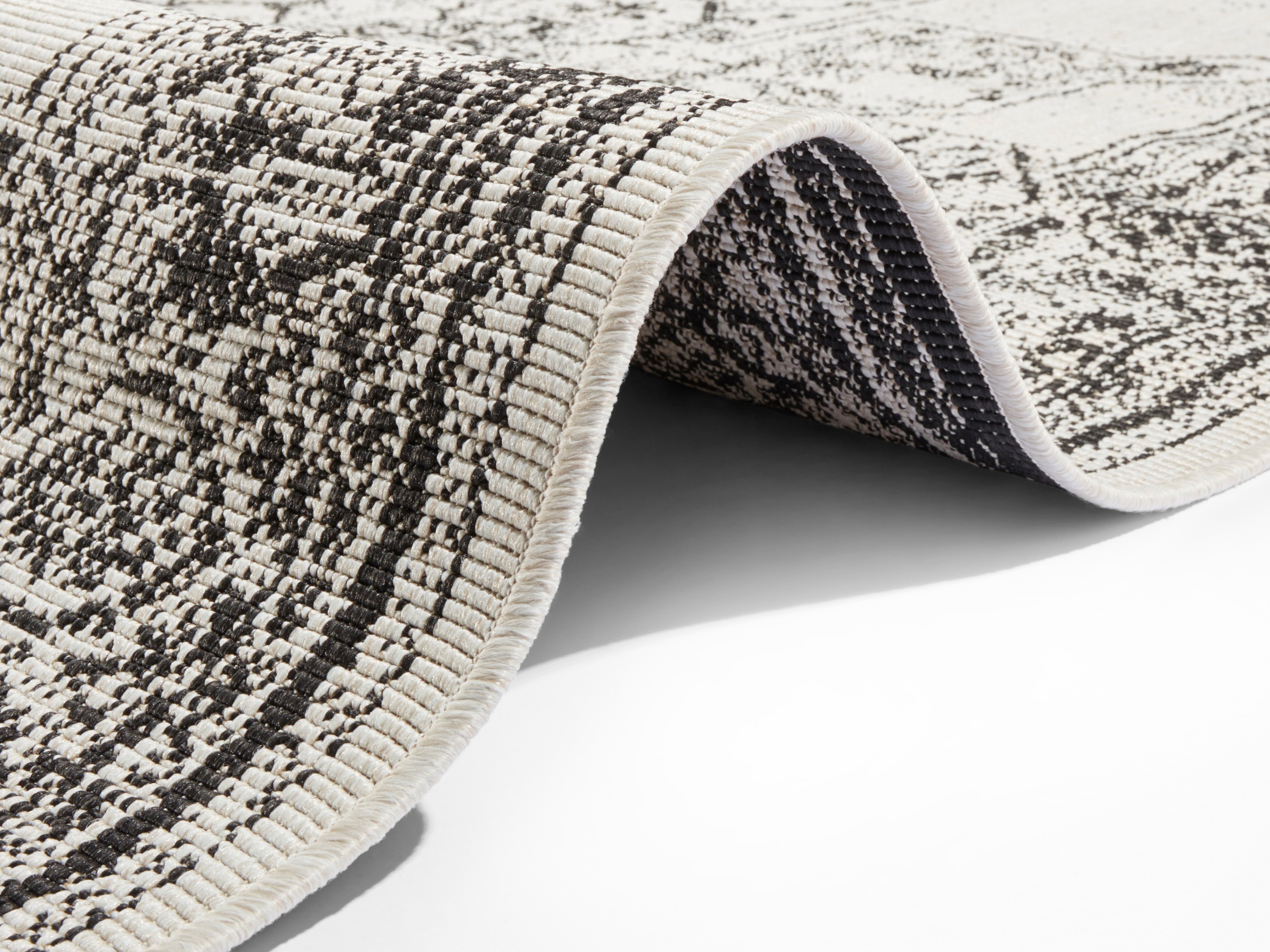 NORTHRUGS Teppich »Borbon Wendeteppich«, rechteckig, 5 mm Höhe, In-& Outdoor, Wetterfest, Balkon, Garten, Wohnzimmer, Wasserfest
