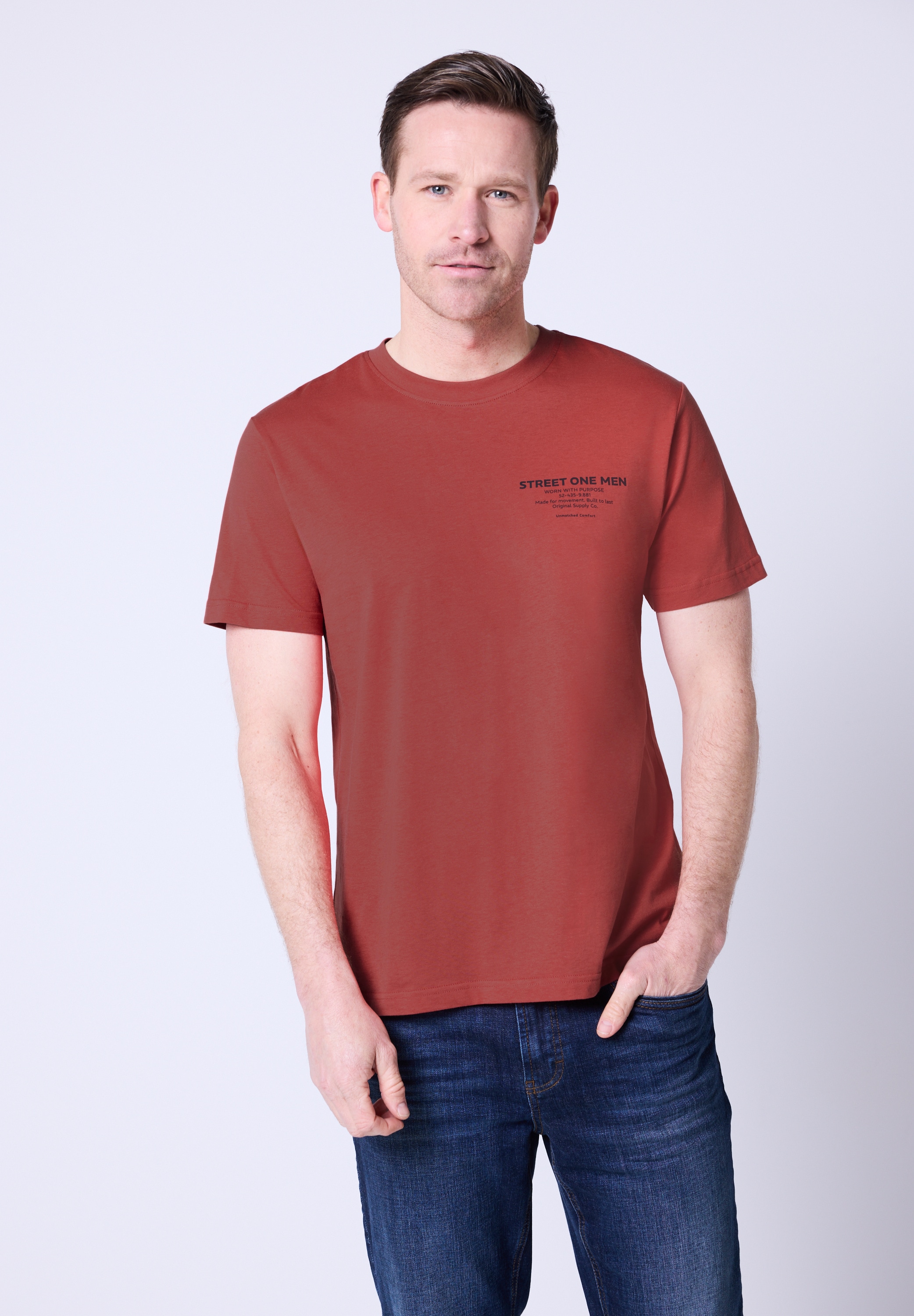 STREET ONE MEN aus reiner Baumwolle