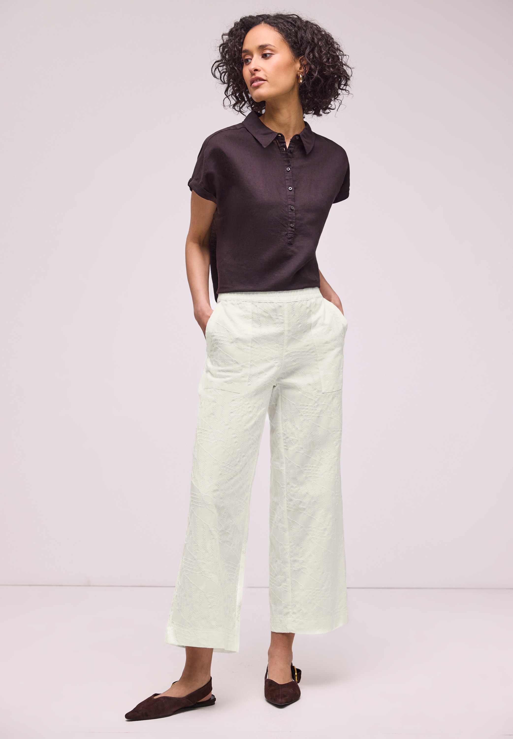 STREET ONE Stoffhose  High Waist
