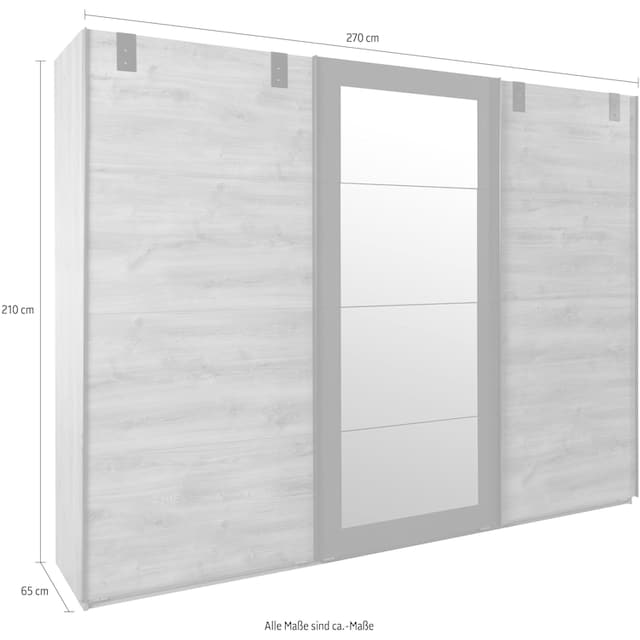 Wimex Schwebetürenschrank »Malmö«, wahlweise mit Spiegel | BAUR