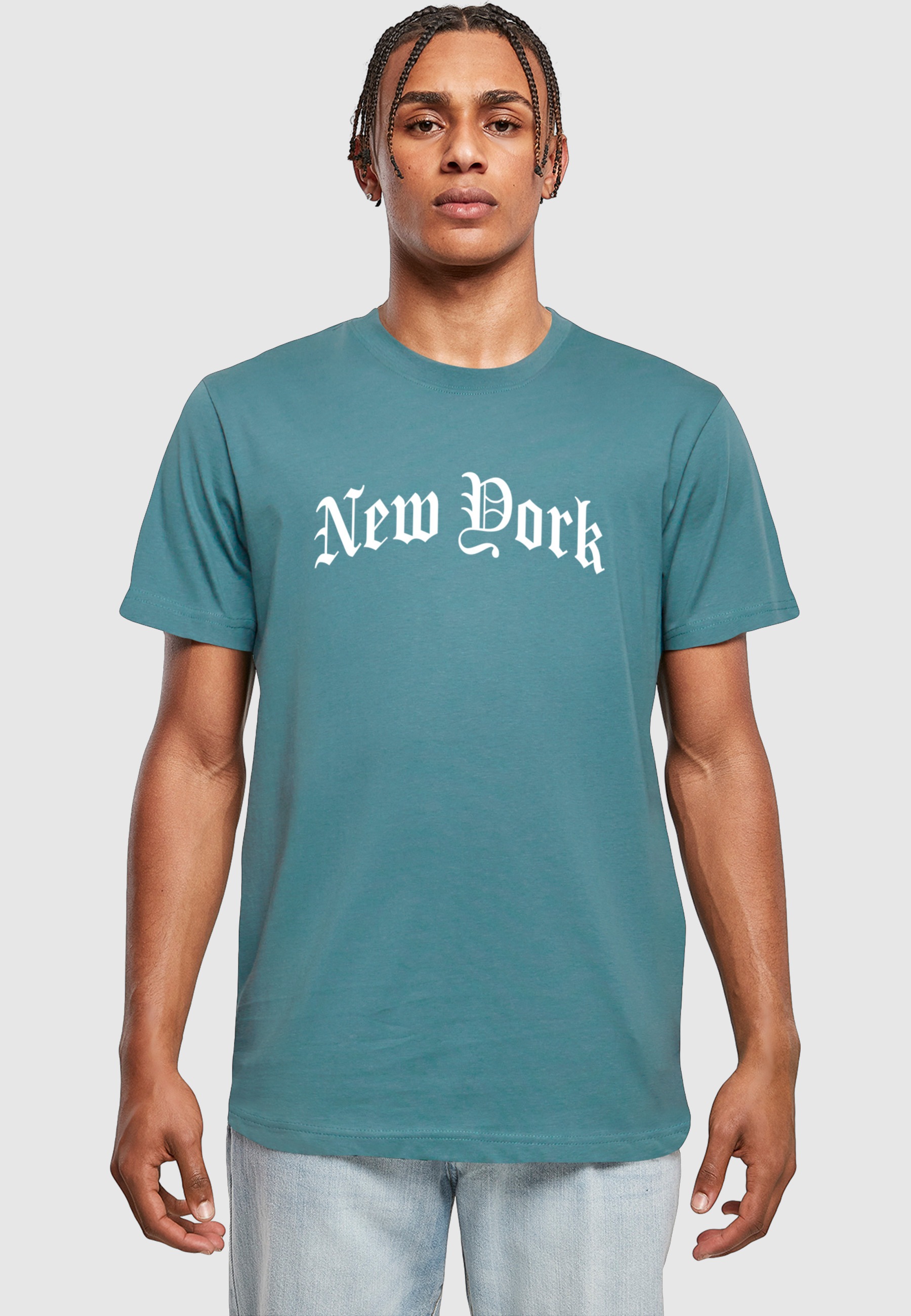 MisterTee T-Shirt »MisterTee Herren New York Wording Tee« 1 Stk.