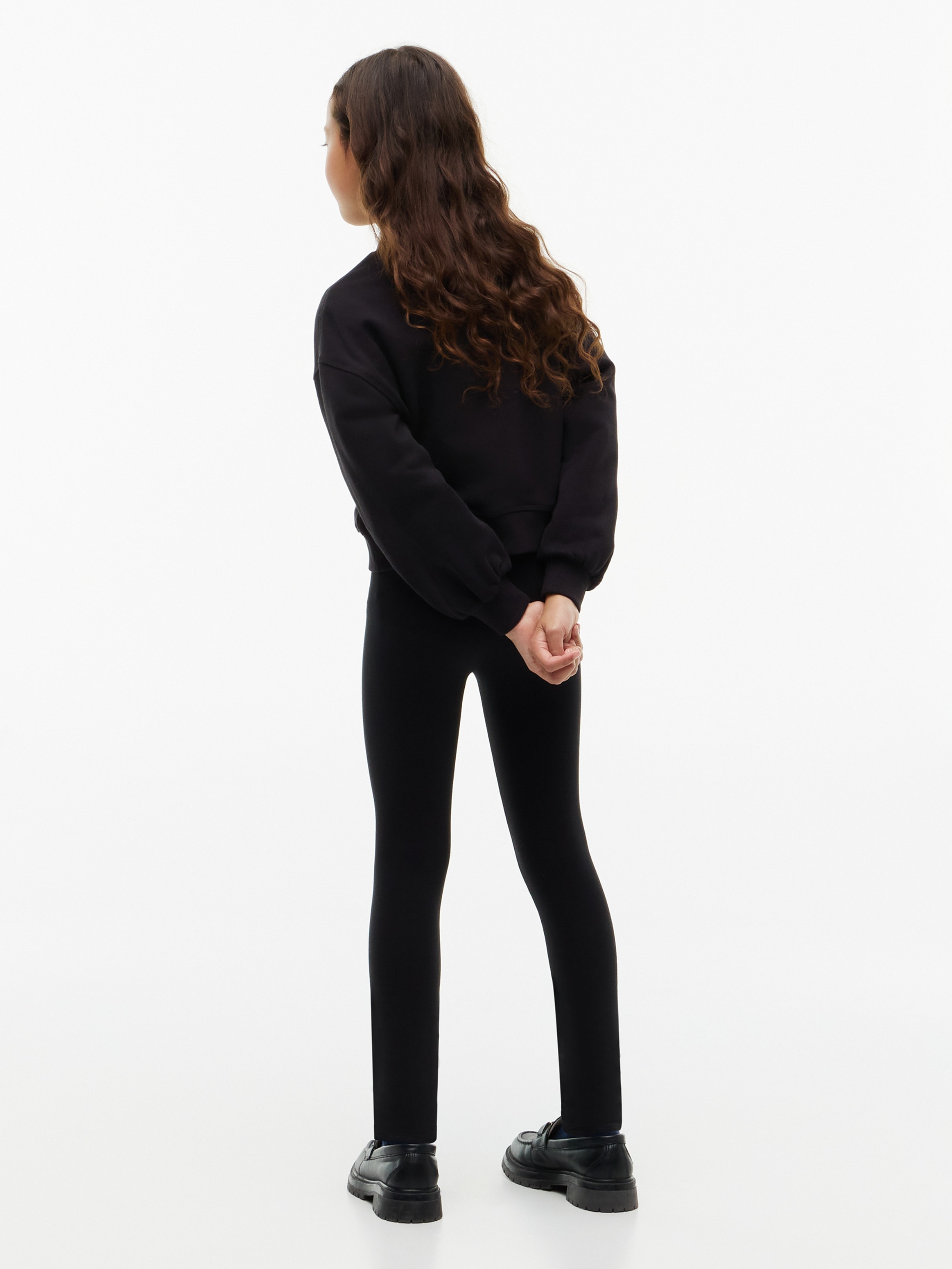 Tommy Hilfiger Shirt & Leggings »HERITAGE CREW NECK + LEGGINGS« Set, 2 Sweatqualität, Regular Fit, reine Baumwolle, Kinder bis 16 Jahre