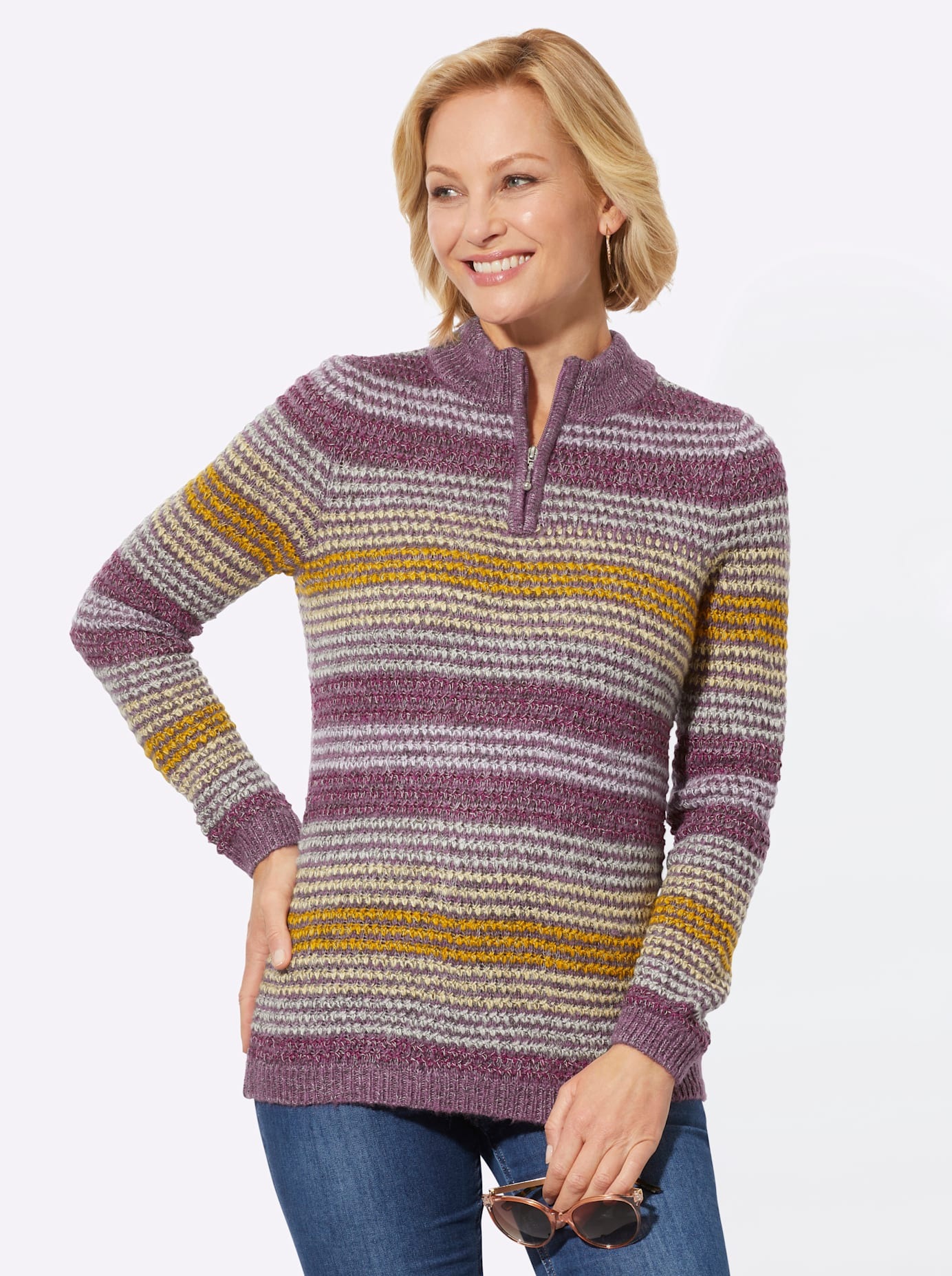 Classic Basics Stehkragenpullover "Pullover" günstig online kaufen