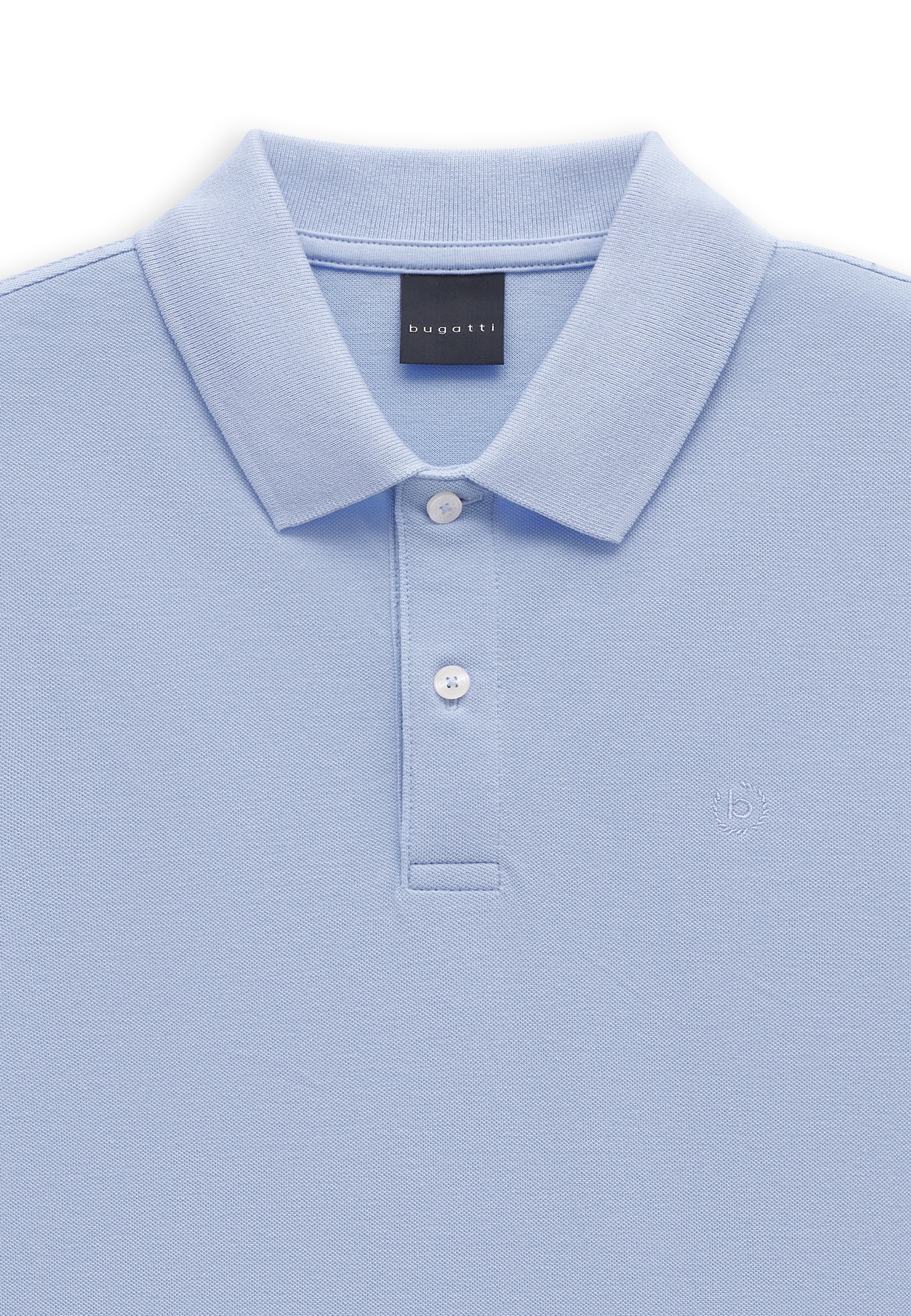 bugatti Poloshirt »Modern Fit« strukturierter Baumwollmix