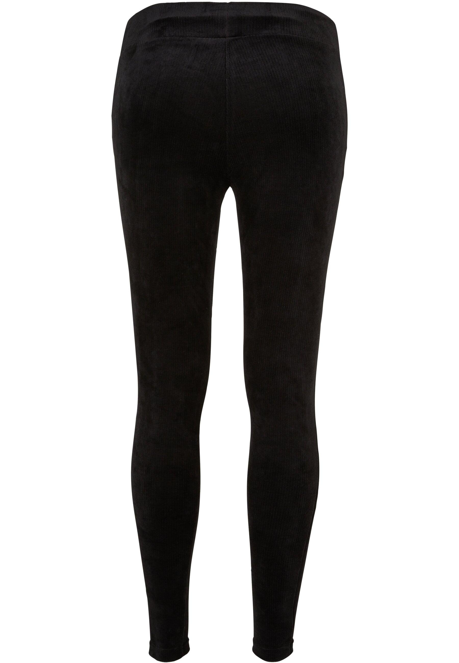 URBAN CLASSICS Leggings »Urban Classics Damen Ladies High Waist Rib Velvet Leggings«, (1 tlg.)
