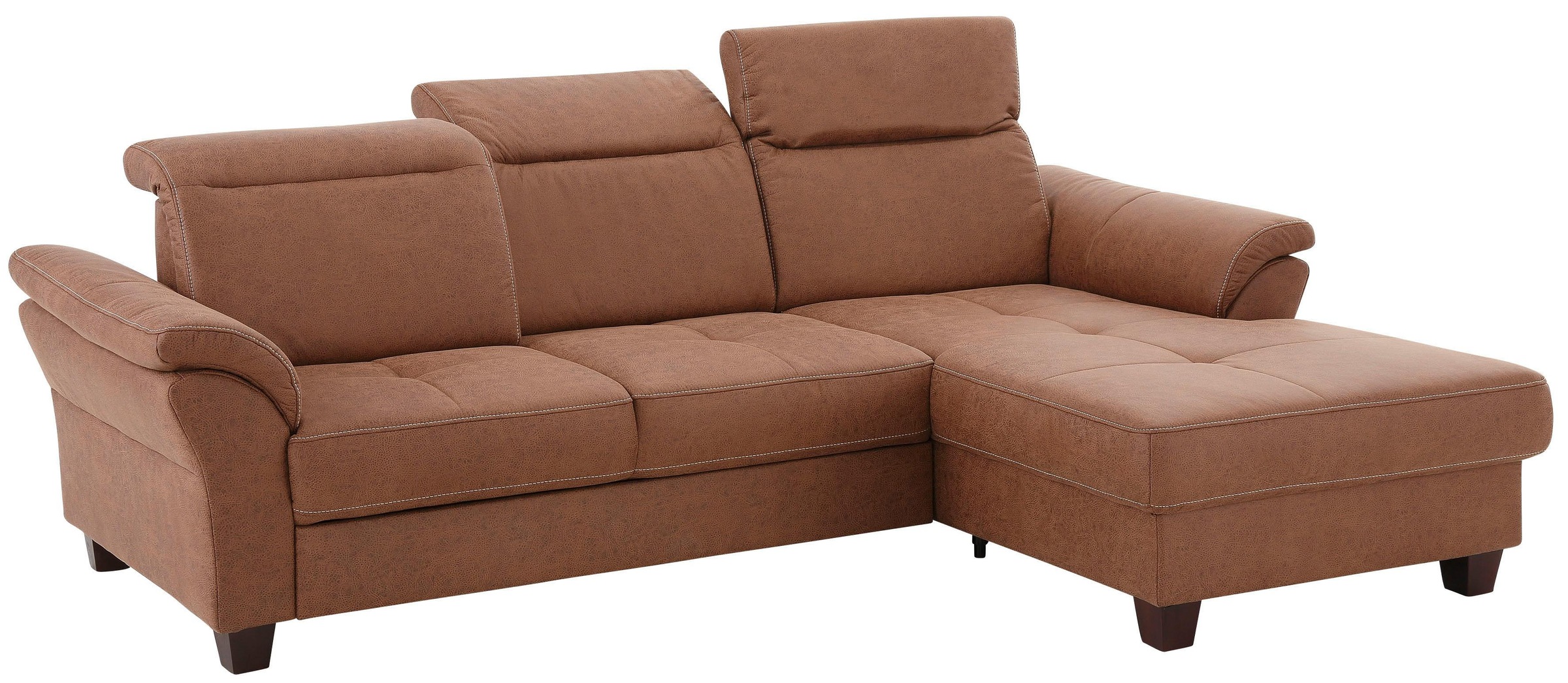 Home affaire Ecksofa »Solvei L-Form«, mit Recamierenabschluß und Sitztiefenverstellung