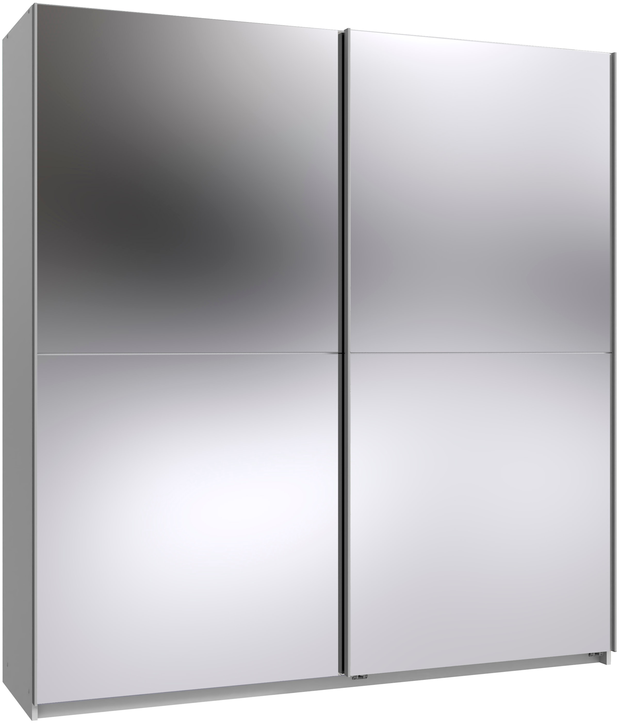 Wimex 1100000002199 "Mugano, B/T/H 135 oder 180/65/198cm, Made in Germany" wähle Deine Ausstattung: Basic oder Premium, 2 Schwebetüren mit oder ohne Spiegel, Metallgriffe