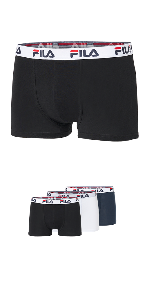 FILA Jungen Boxer "JUNIOR BOY BOXER SHORTS", Gr. 134, schwarz, Single Jersey, Obermaterial: 95% Baumwolle, 5% Elasthan, unifarben, Unterhosen, für