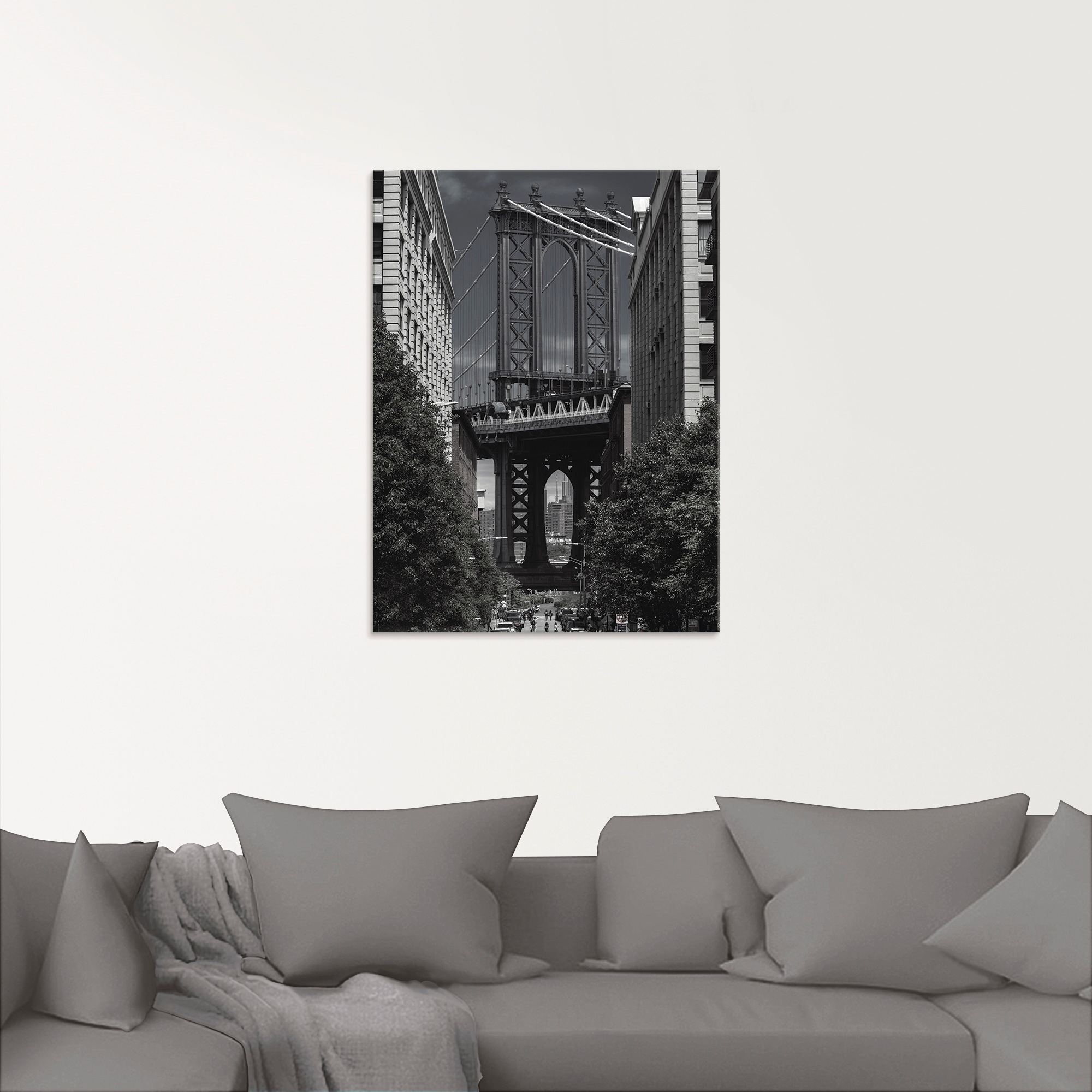 Thumbnail - Artland Glasbild "New York Manhattan Bridge II", Amerika, (1 St.), in verschiedenen Größen