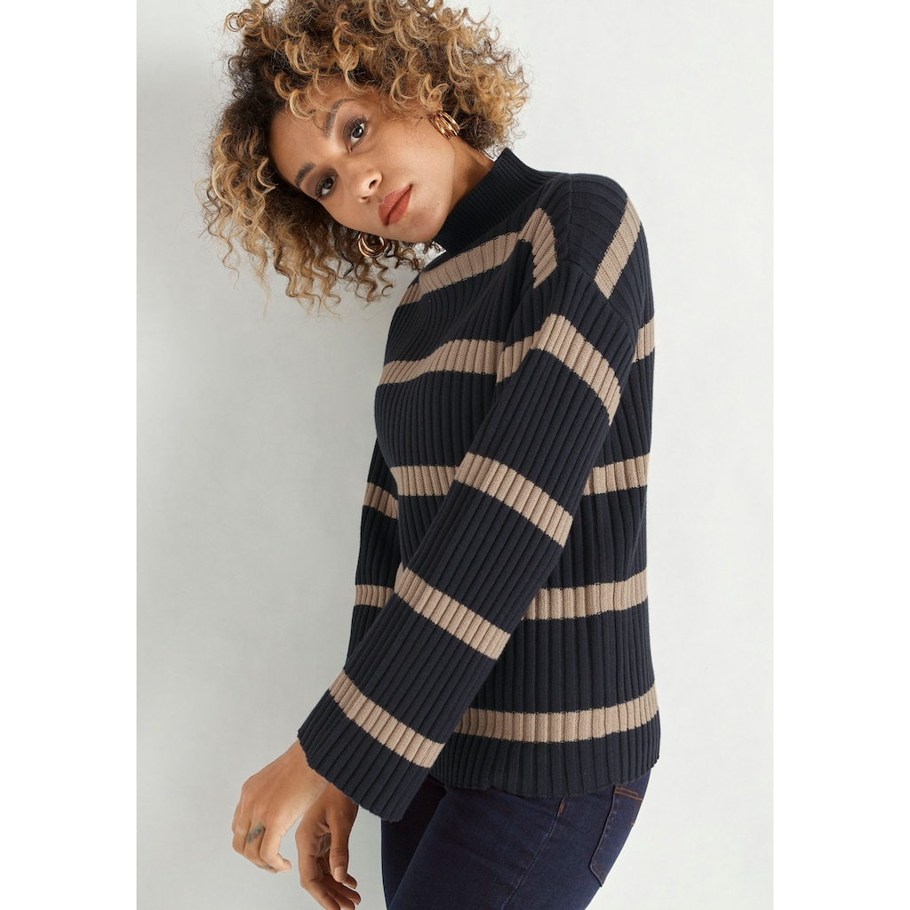 HECHTER PARIS Strickpullover, oversized mit weiten Ärmeln