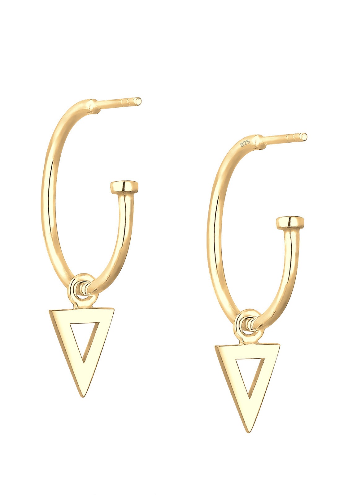 Elli Paar Creolen »Creole Dreieck Geo Trend 925 Sterling Silber«