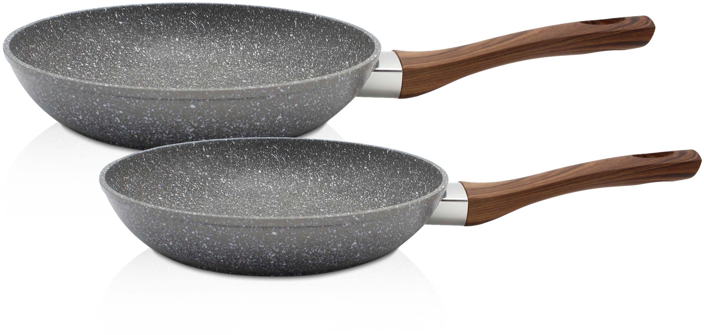 Krüger Pfannen-Set "Nevada" Aluminium Set, 2 Stk. tlg. Soft-Touch-Griff, Ø günstig online kaufen