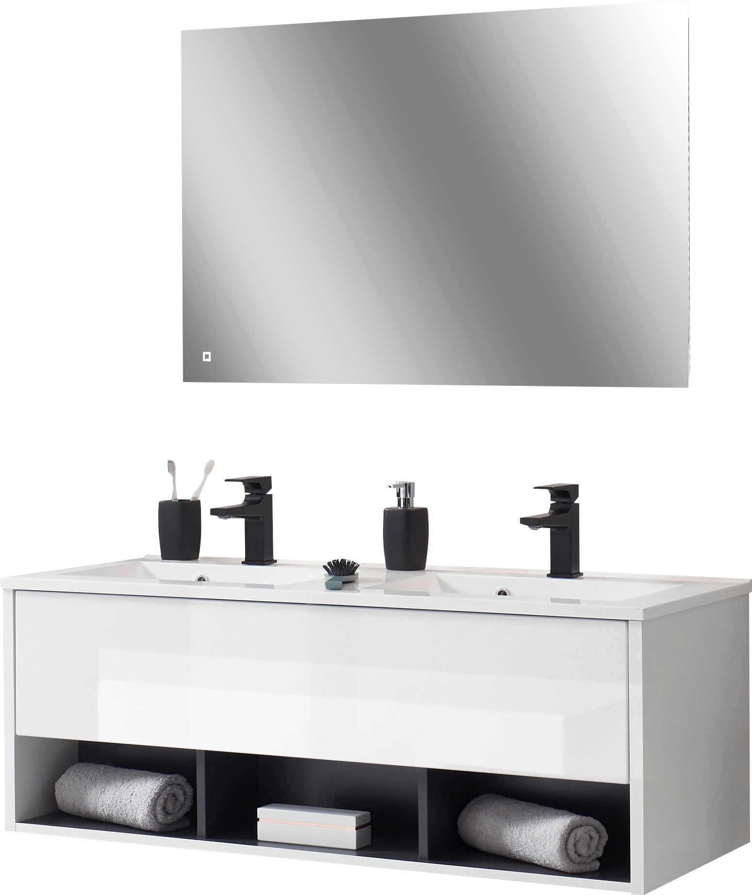 PLACES OF STYLE Badmöbel-Set "Studio Line, Bad im modernen Design, 2-teilig günstig online kaufen