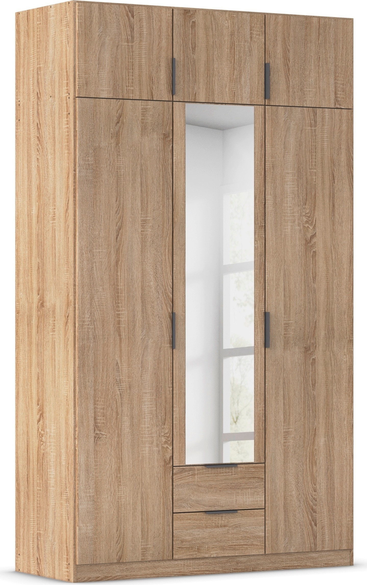 rauch Kleiderschrank "Drehtürenschrank Schrank Garderobe Ankleide Schlafzimmer LAGOA" 3 verschiedene Ausstattungen BASIC/CLASSIC/PREMIUM (inkl. SOFT-CLOSE), geräumige Schubladen, 3 Breiten, optional mit Aufsatz MADE IN GERMANY