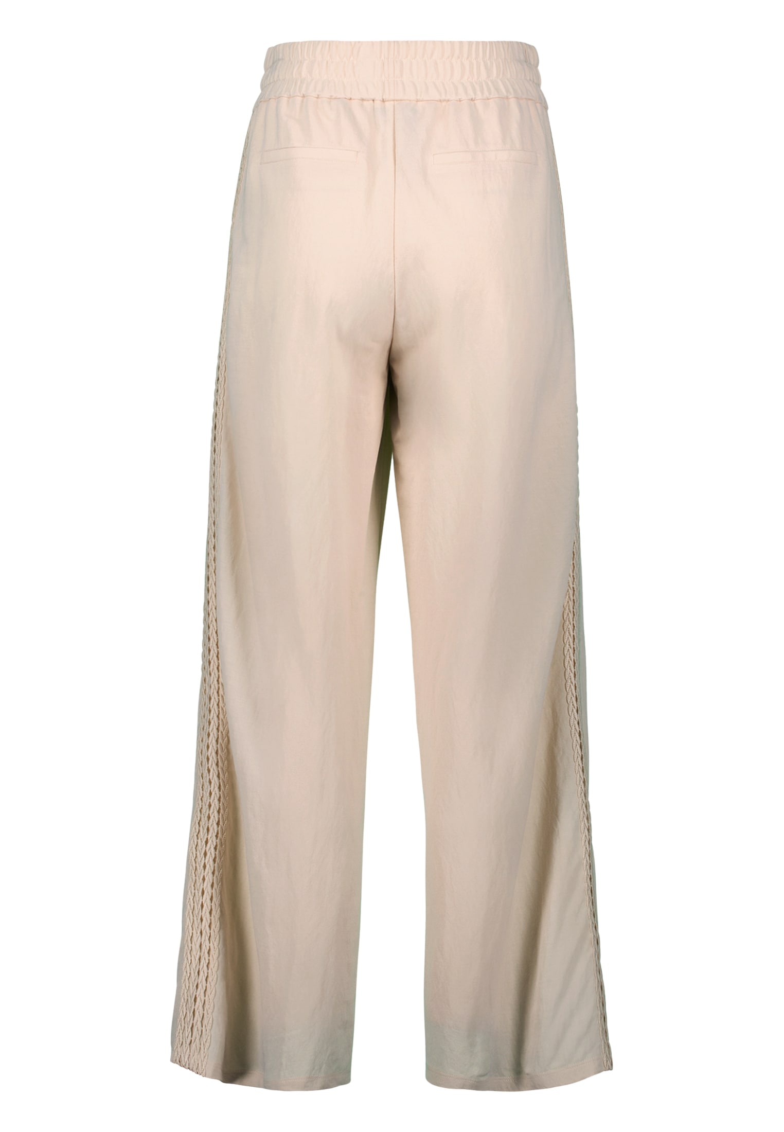 Zero Stoffhose »zero Hose weites Bein Ajourbordüre 28 Inch«, Lochmuster
