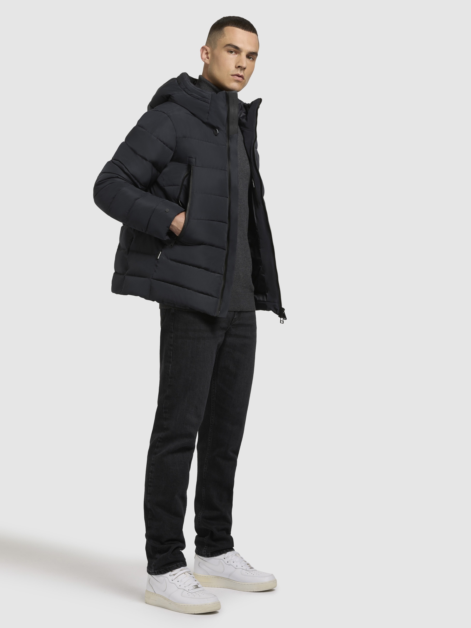 khujo Steppjacke »WOU«, mit Kapuze