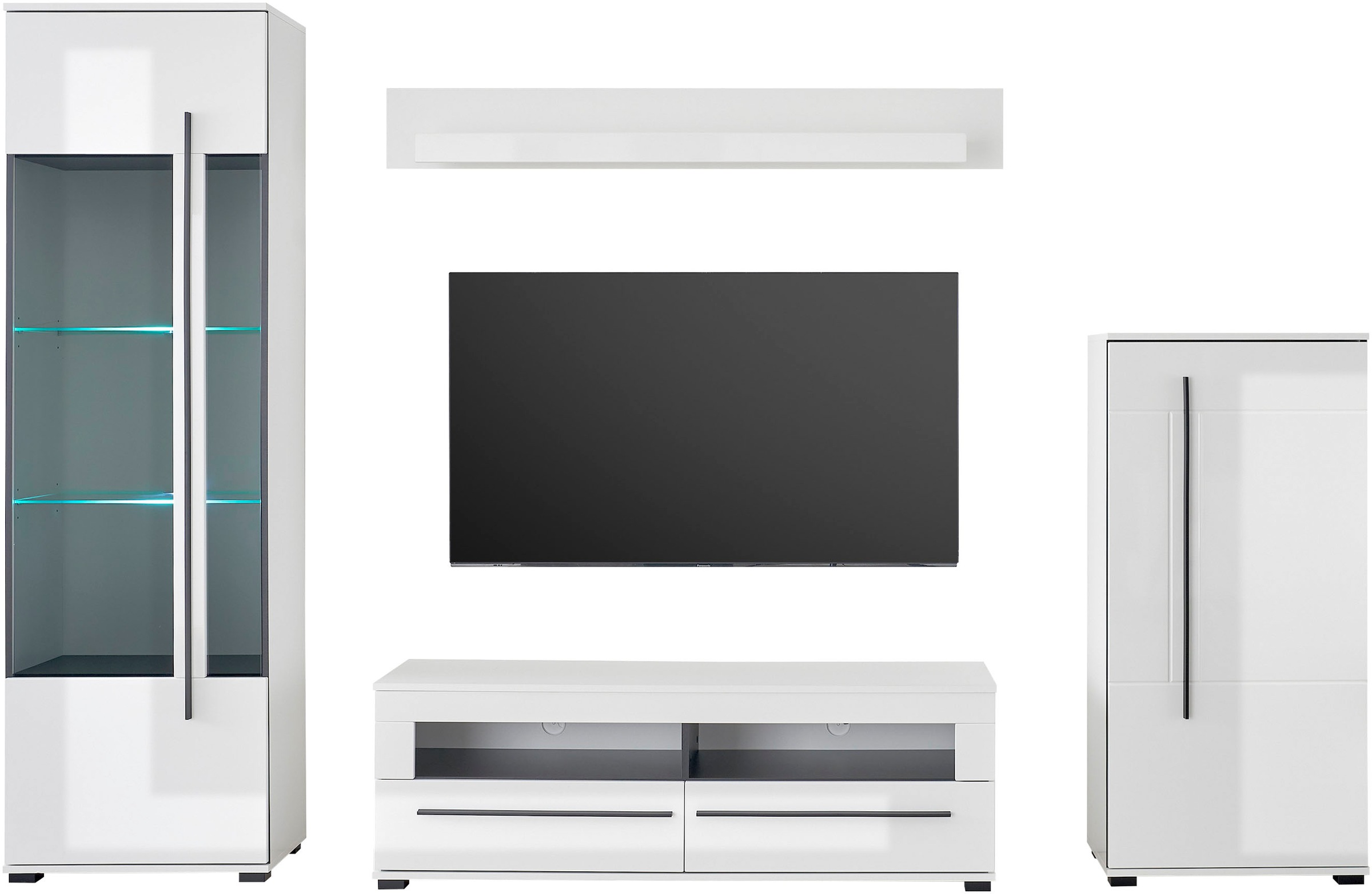 Home affaire Wohnwand "Cantara, moderne Anbauwand, Komplettset" Set, 4 Stk. günstig online kaufen