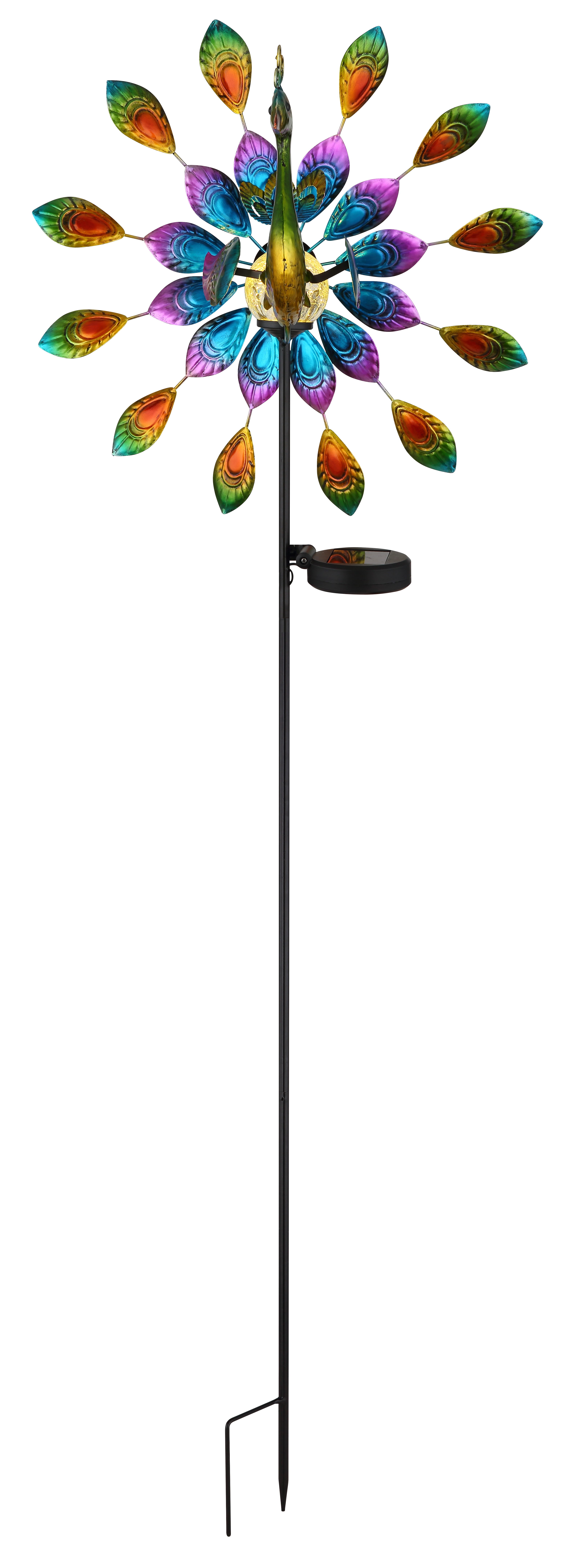 GLOBO LIGHTING "SOLARLEUCHTE METALL SCHWARZ MATT, 1XLED" LED-Modul 1 Stk. Warmweiß Solar Garten Terrasse Außenbeleuchtung Dekoleuchten