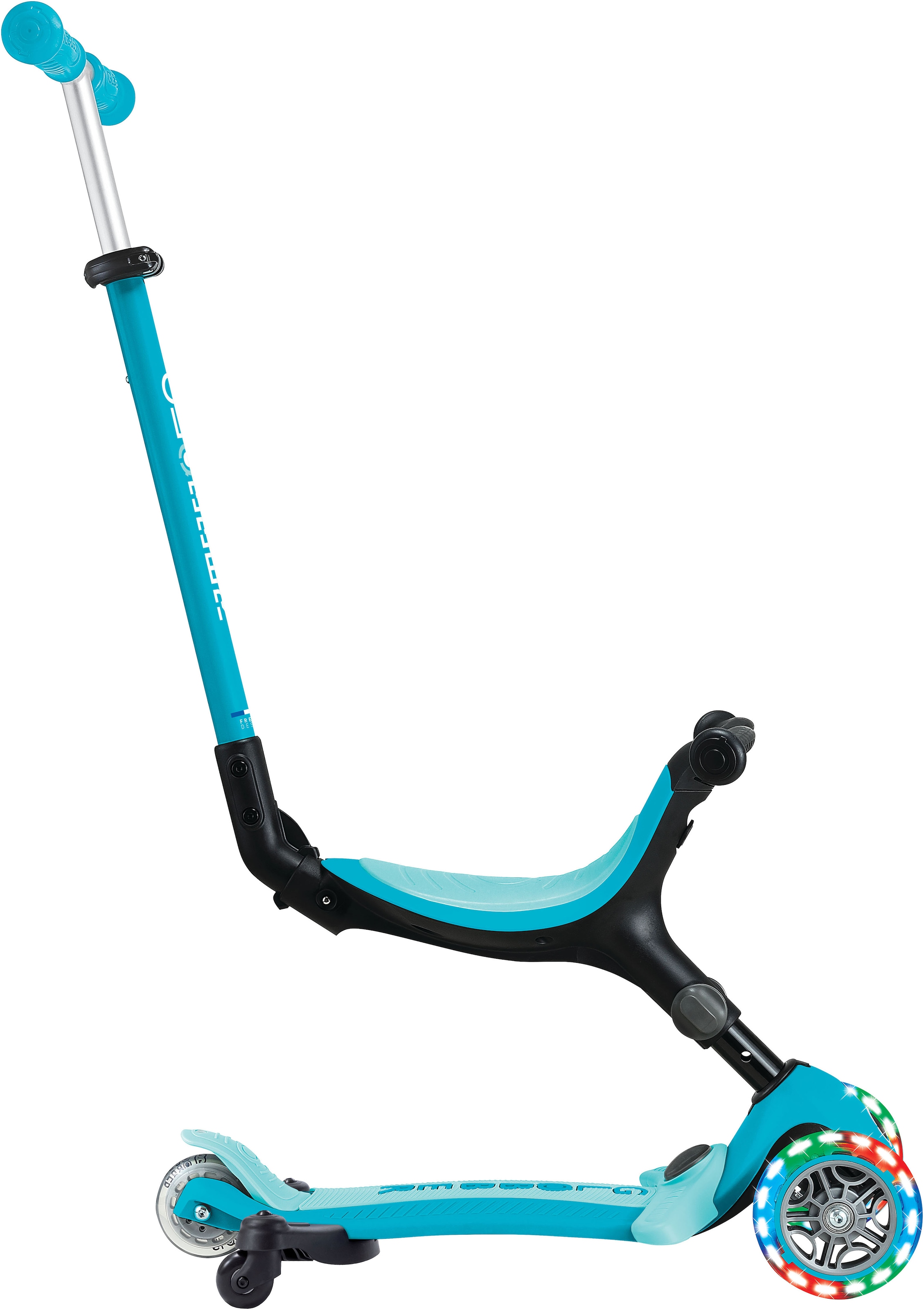 Globber Tretroller »GO-UP ACTIVE LIGHTS 360, mit Leuchtrollen«