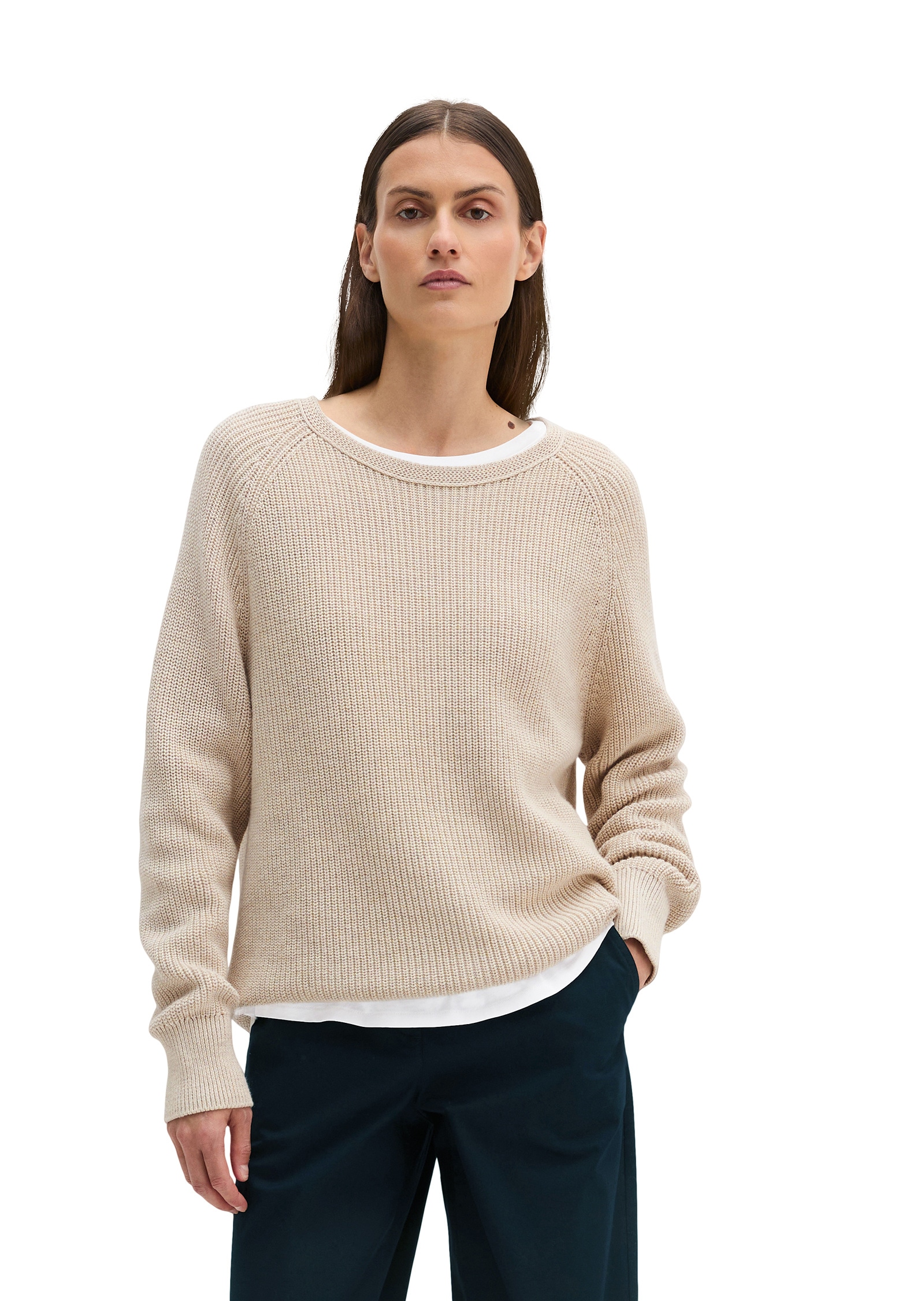 Marc O'Polo Strickpullover »aus Heavy-Weight-Organic-Cotton«