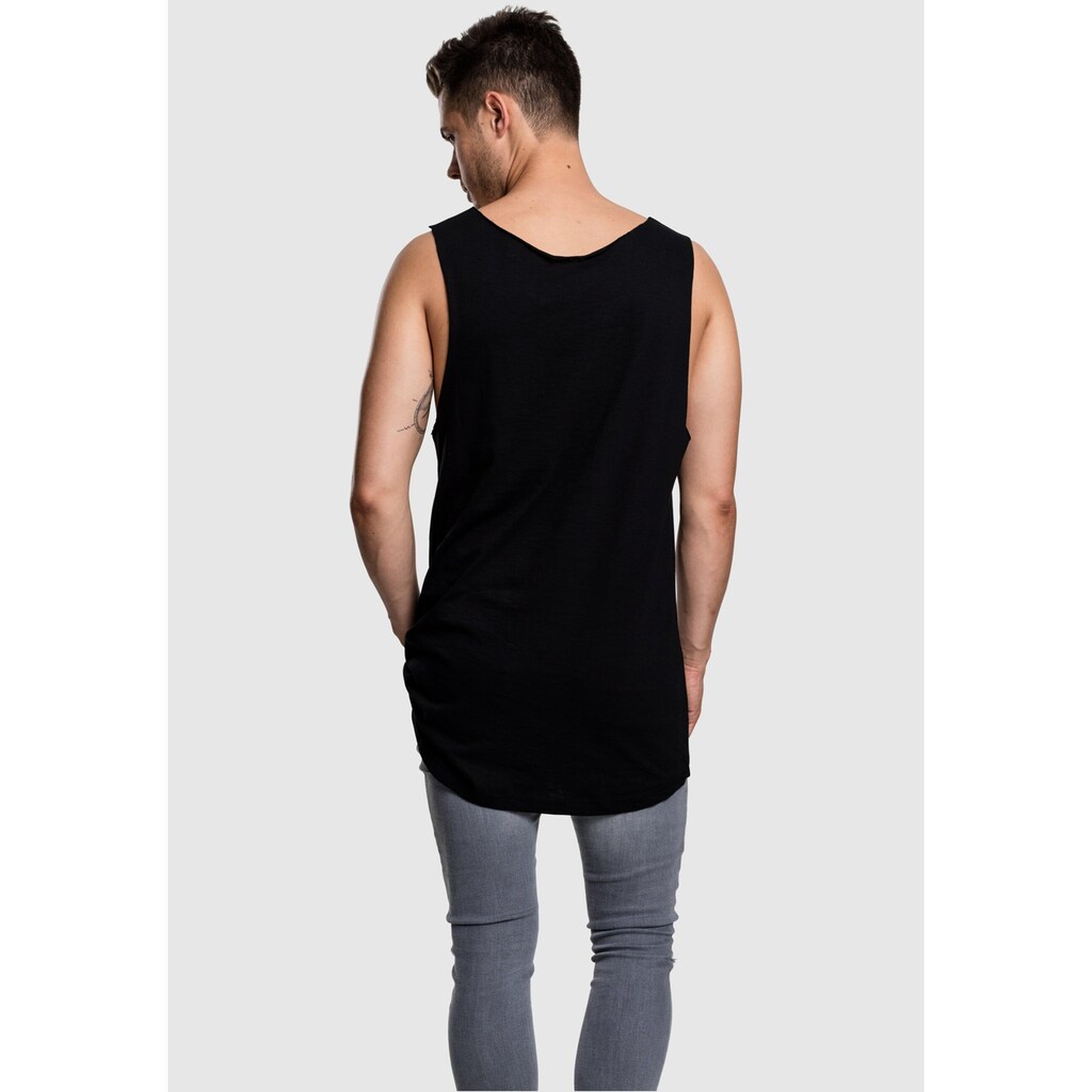 URBAN CLASSICS Tanktop »Urban Classics Herren Long Shaped Open Edge Loose Tank«, (1 tlg.)