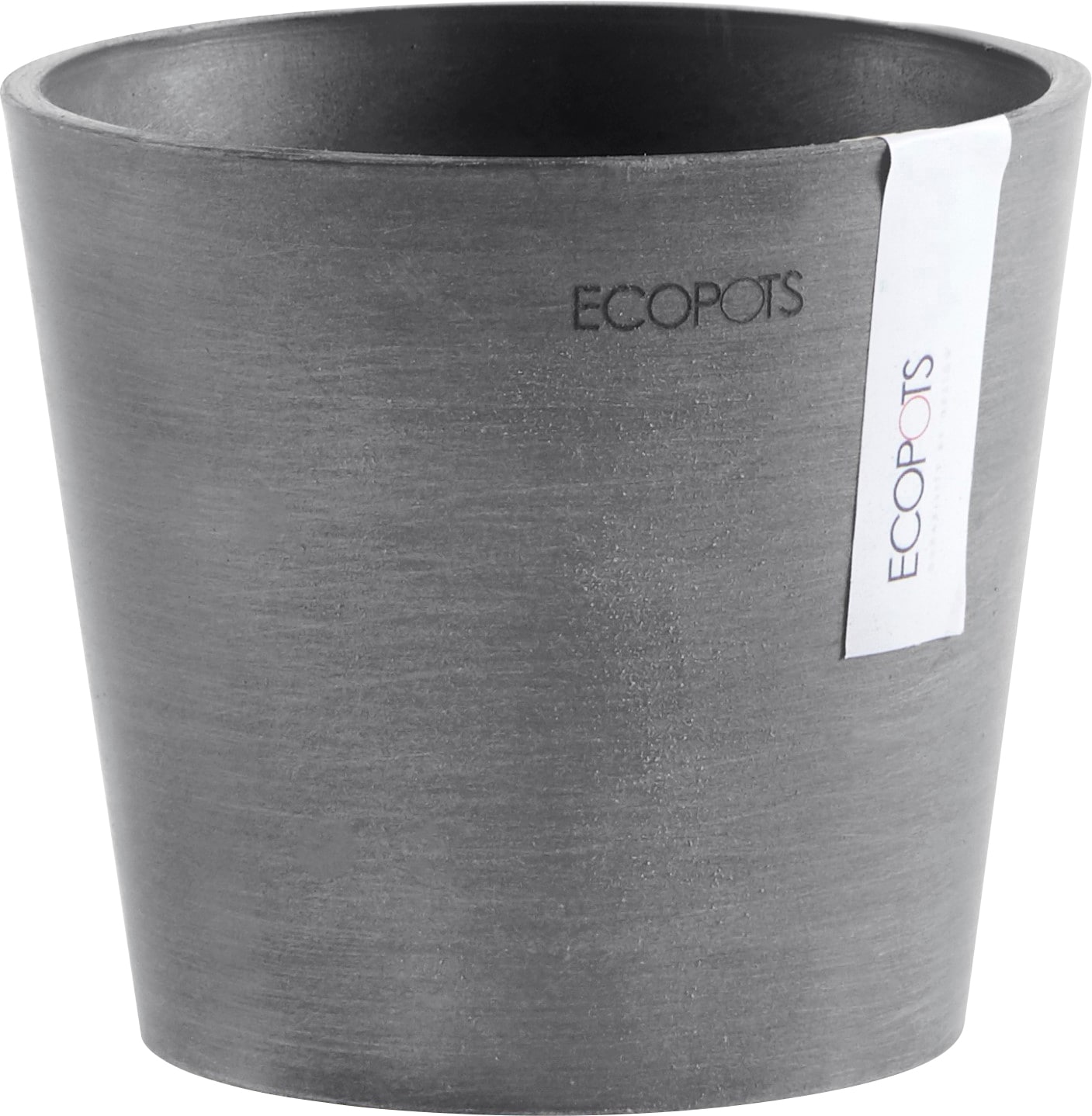 ECOPOTS Blumentopf "AMSTERDAM Mini Grey", BxTxH: 13x13x11,4 cm