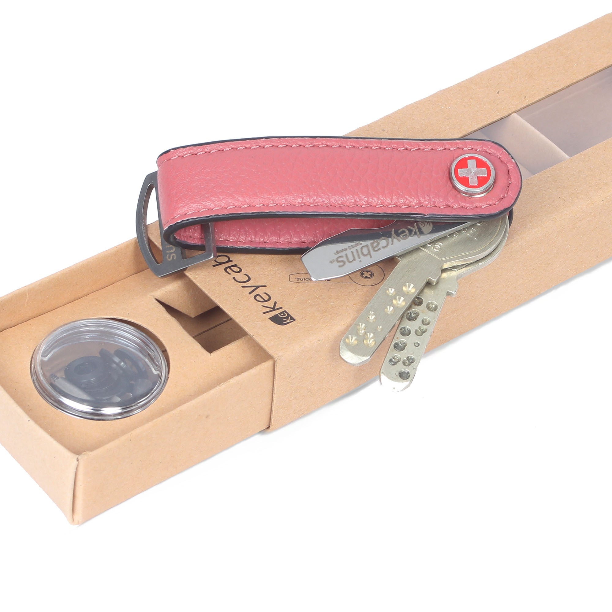 keycabins Schlüsselanhänger »Loop-leather S4«, SWISS Design