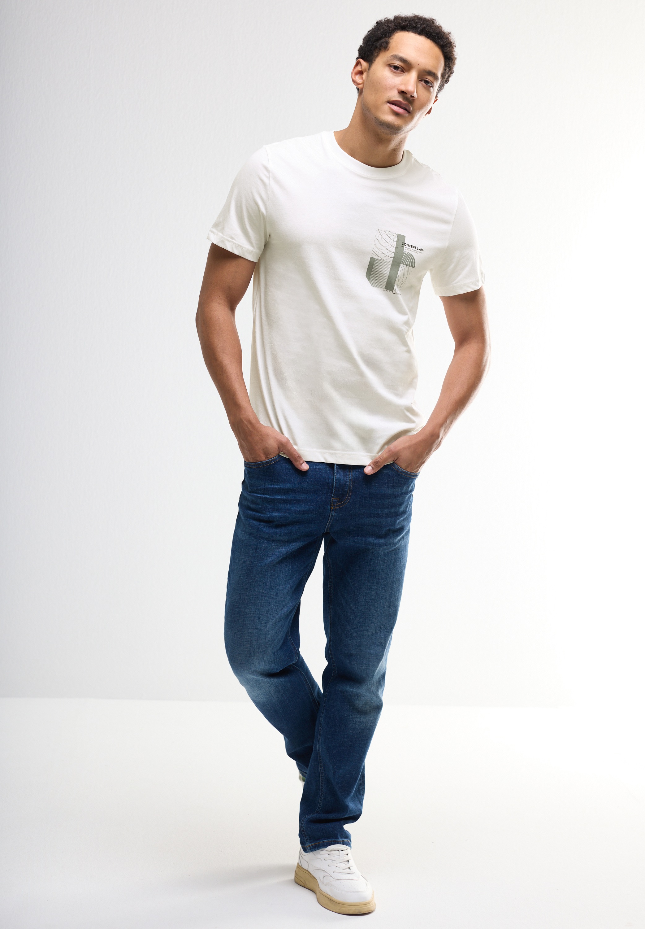 Thumbnail - STREET ONE MEN T-Shirt, mit Rundhalsausschnitt