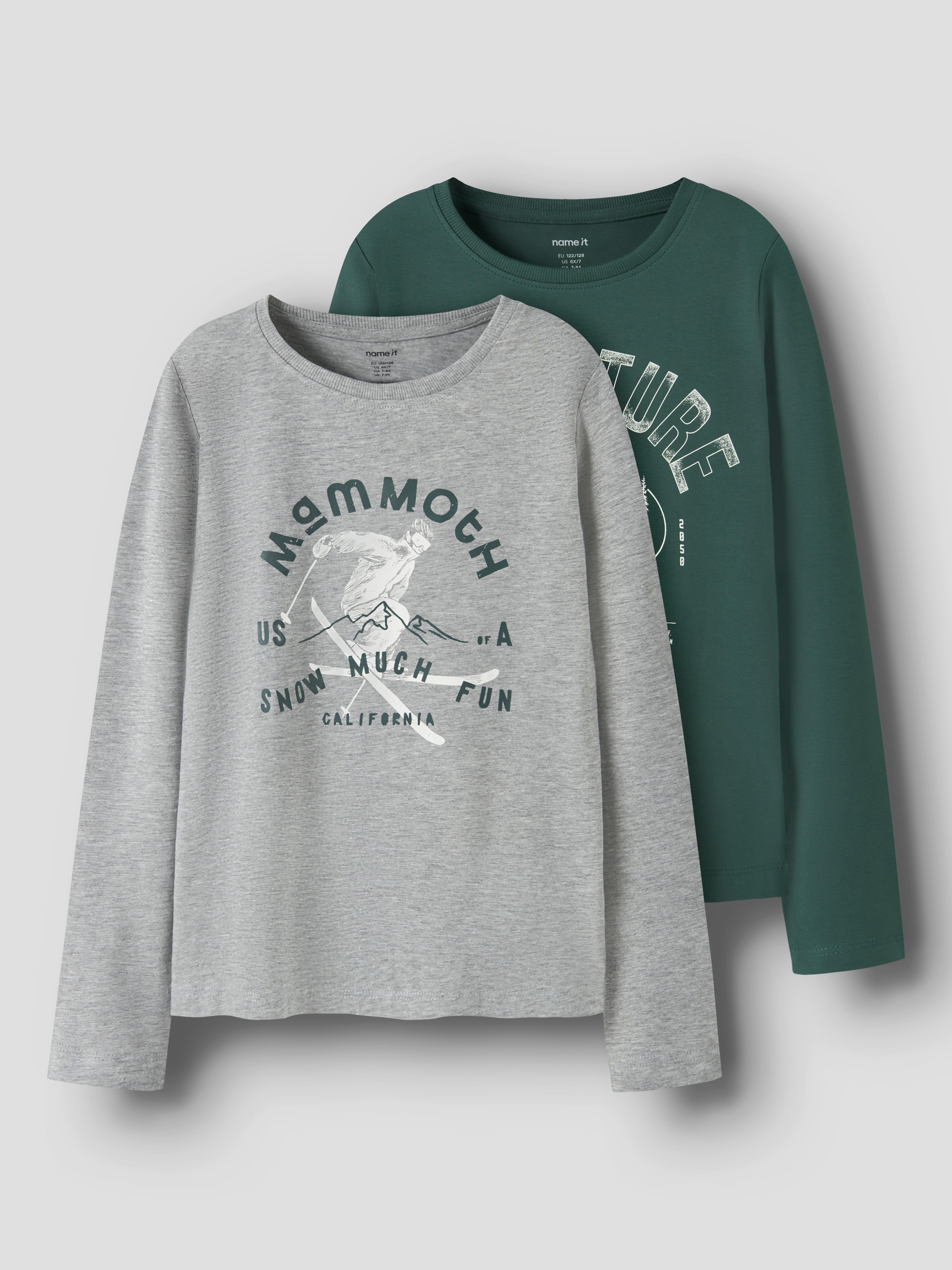 Name It Langarmshirt "NKMVUX 2P LS TOP" Packung, 2 Stk. Baumwollmischung, regular fit