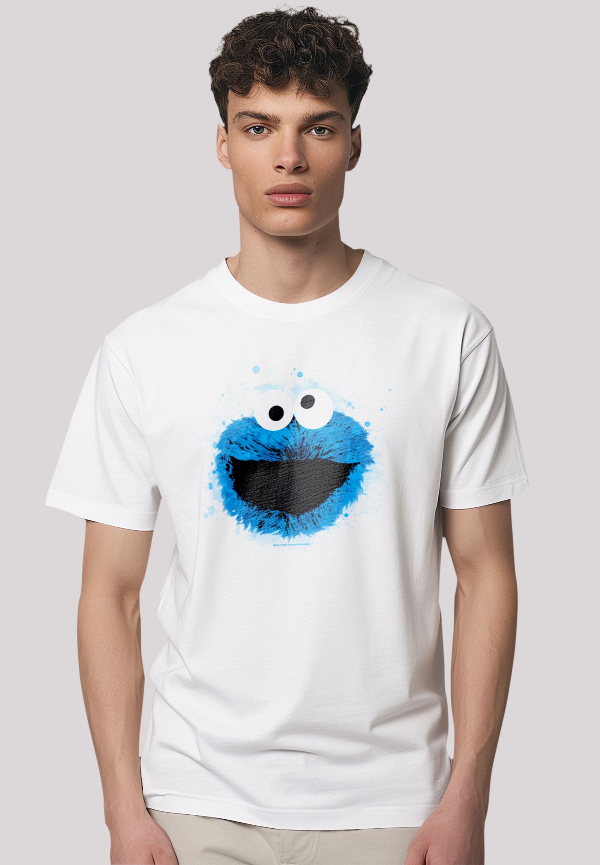 F4NT4STIC T-Shirt "Sesamstraße Cookie Monster Watercolor", Premium Qualität günstig online kaufen