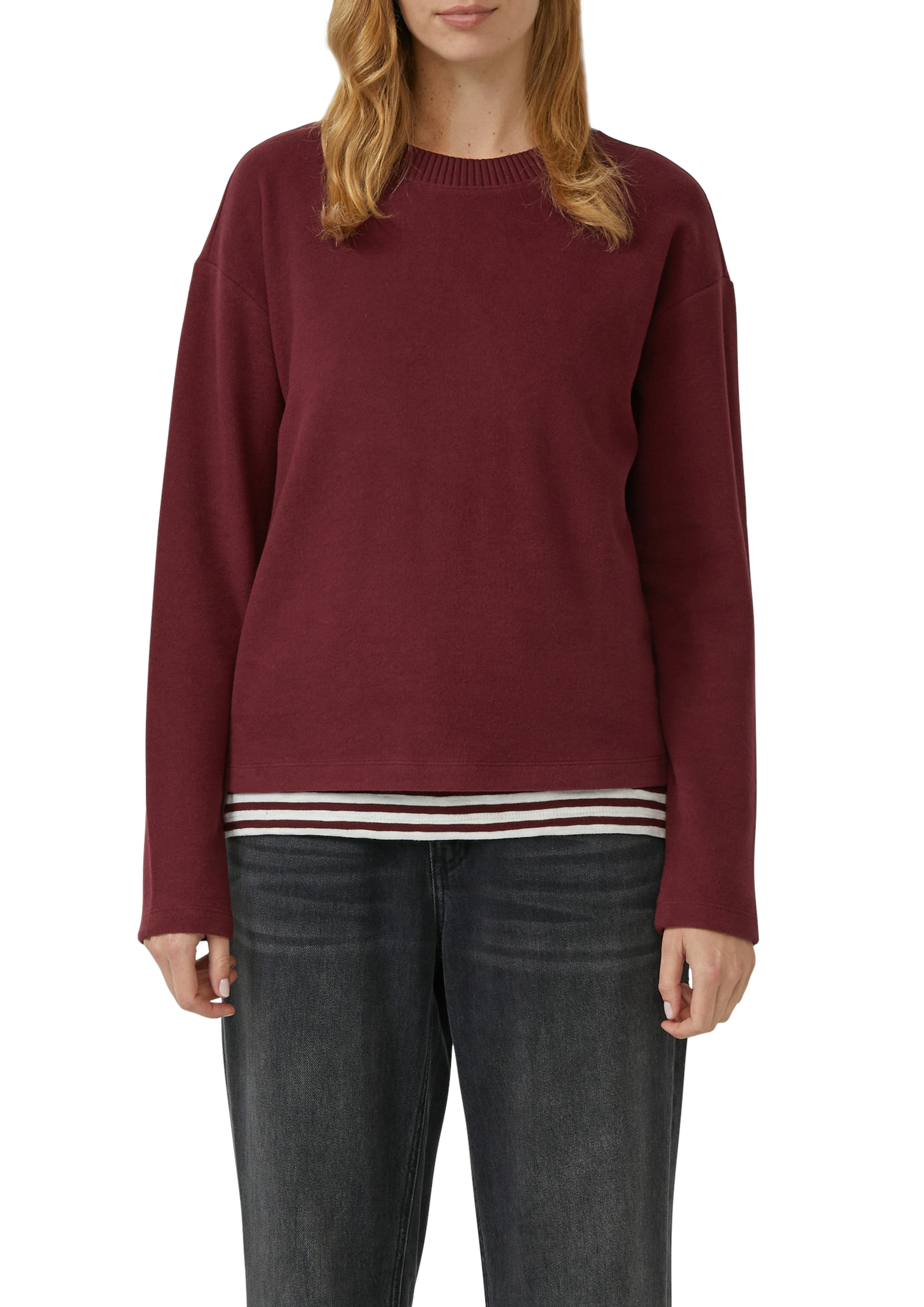 s.Oliver Sweatshirt, mit Rippblende günstig online kaufen