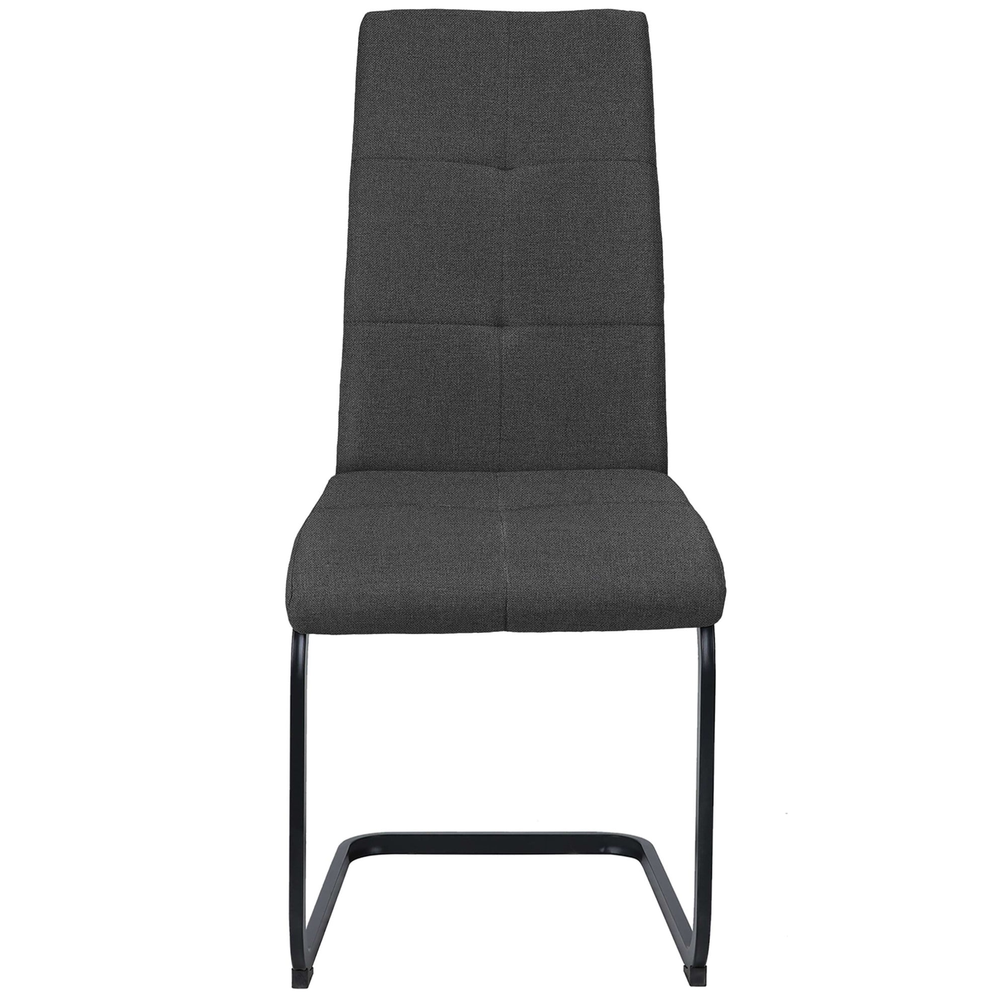 OTTO home Esszimmerstuhl »Calgoty« (Set) 2 Stk.Freischwinger, Webstoff Bezug, schwarzes Metallgestell