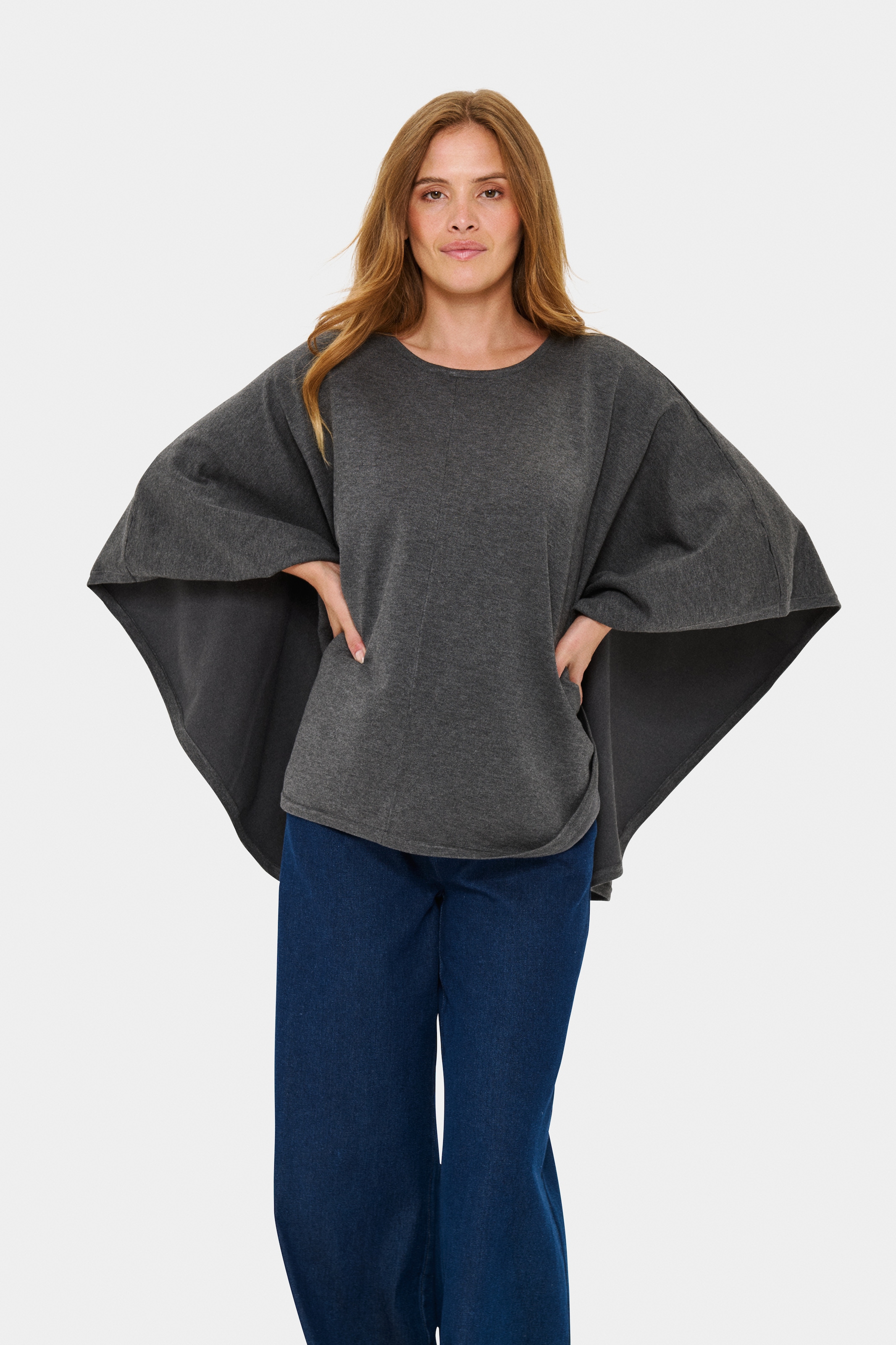 Saint Tropez Strickponcho »BilliSZ Poncho« Loose fit, Viskosemischung