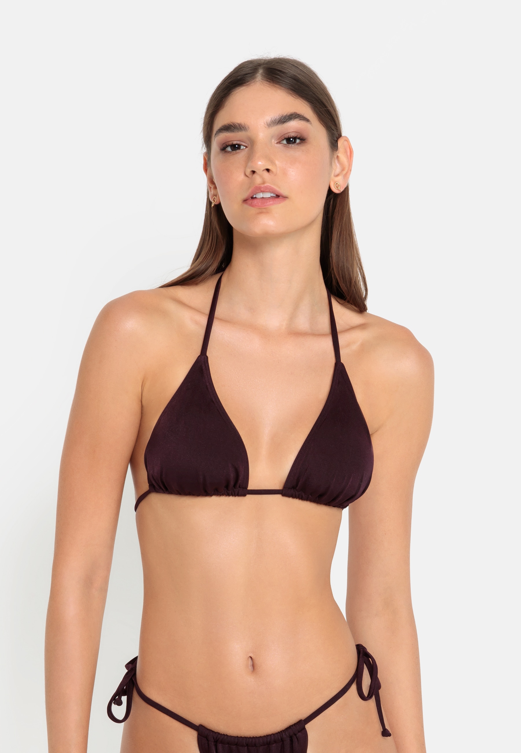 LSCN by LASCANA Triangel-Bikini-Top "Nele" mit glänzender Beschichtung